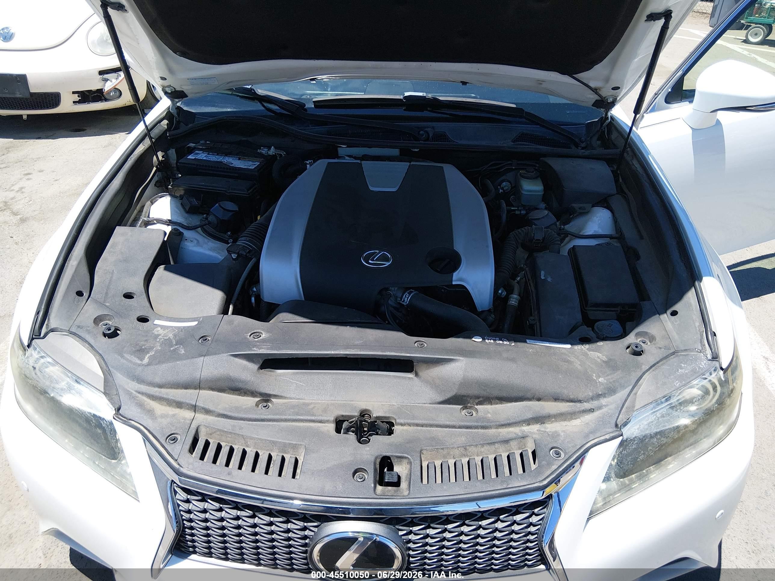 2013 Lexus Gs 350 White vin: JTHBE1BL1D5001608