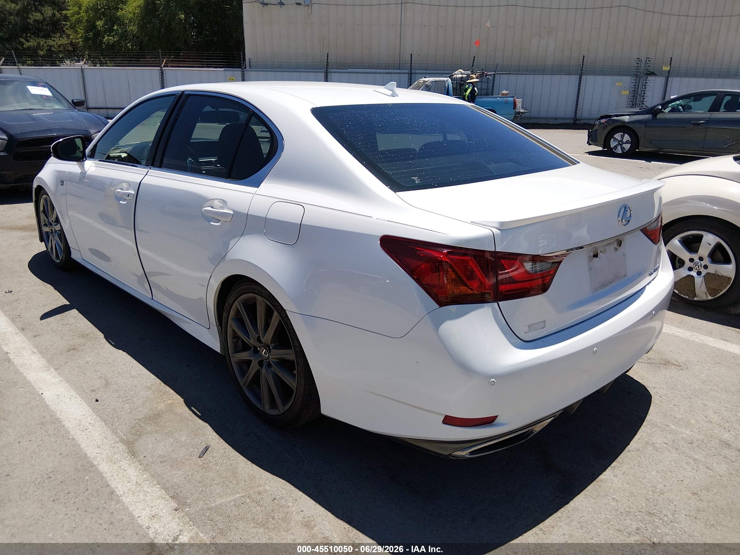 2013 Lexus Gs 350 White vin: JTHBE1BL1D5001608