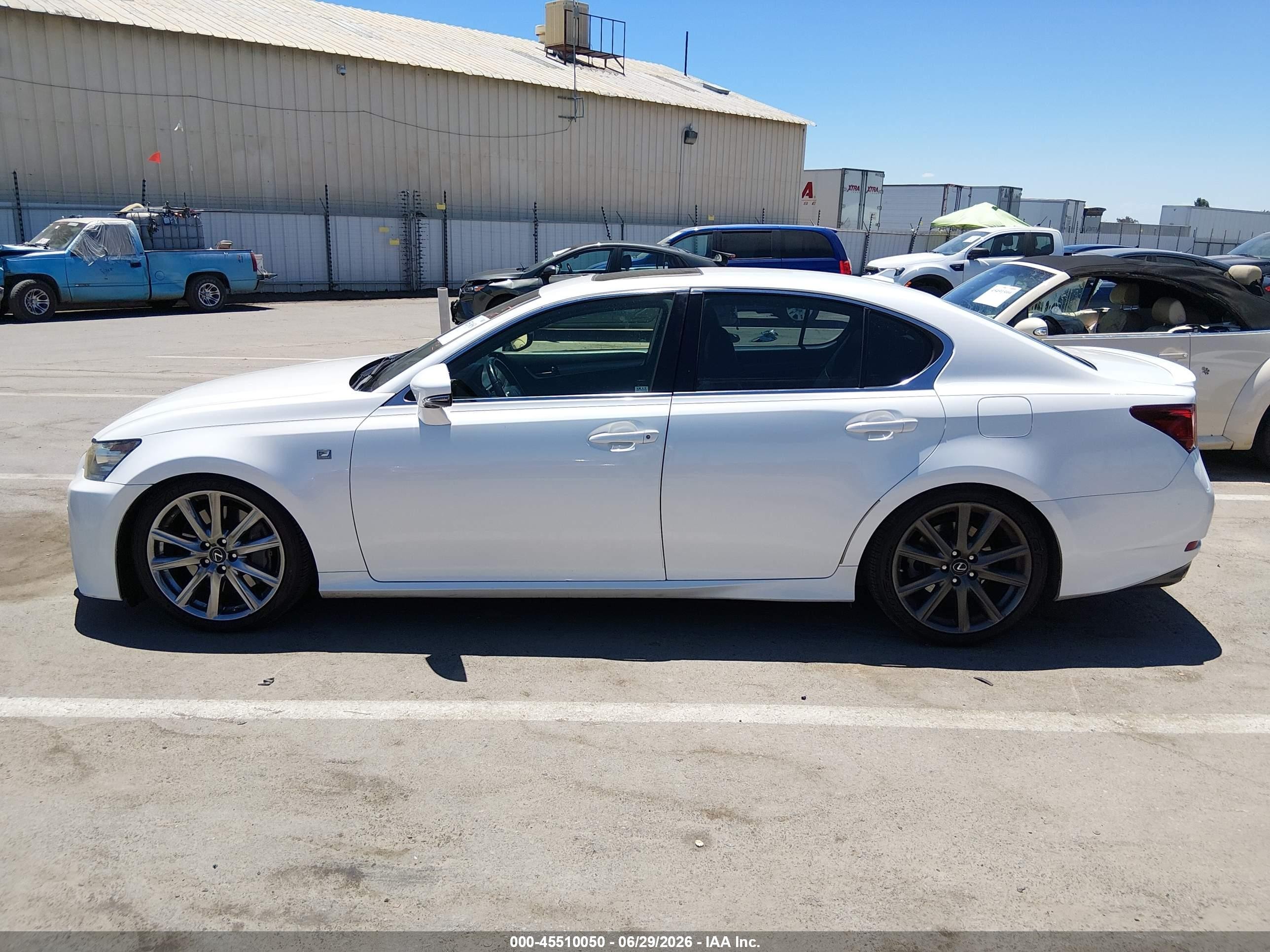 2013 Lexus Gs 350 White vin: JTHBE1BL1D5001608
