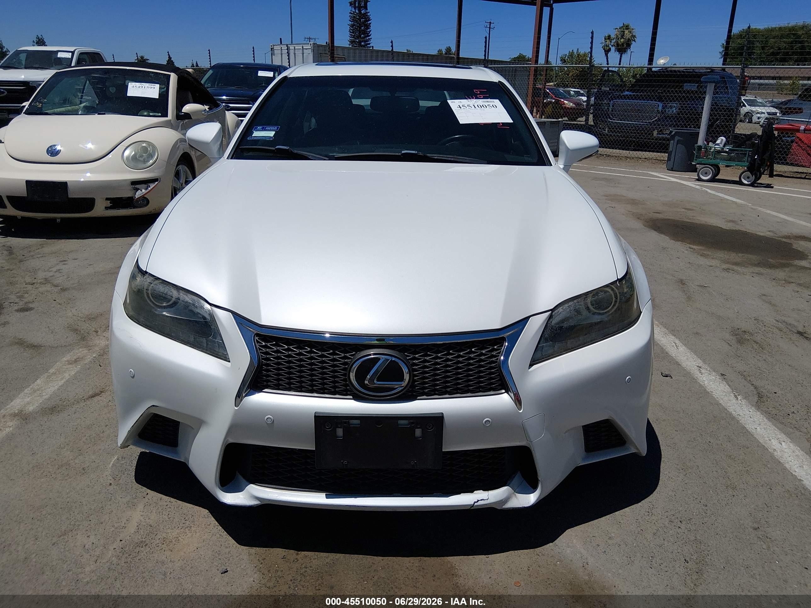 2013 Lexus Gs 350 White vin: JTHBE1BL1D5001608