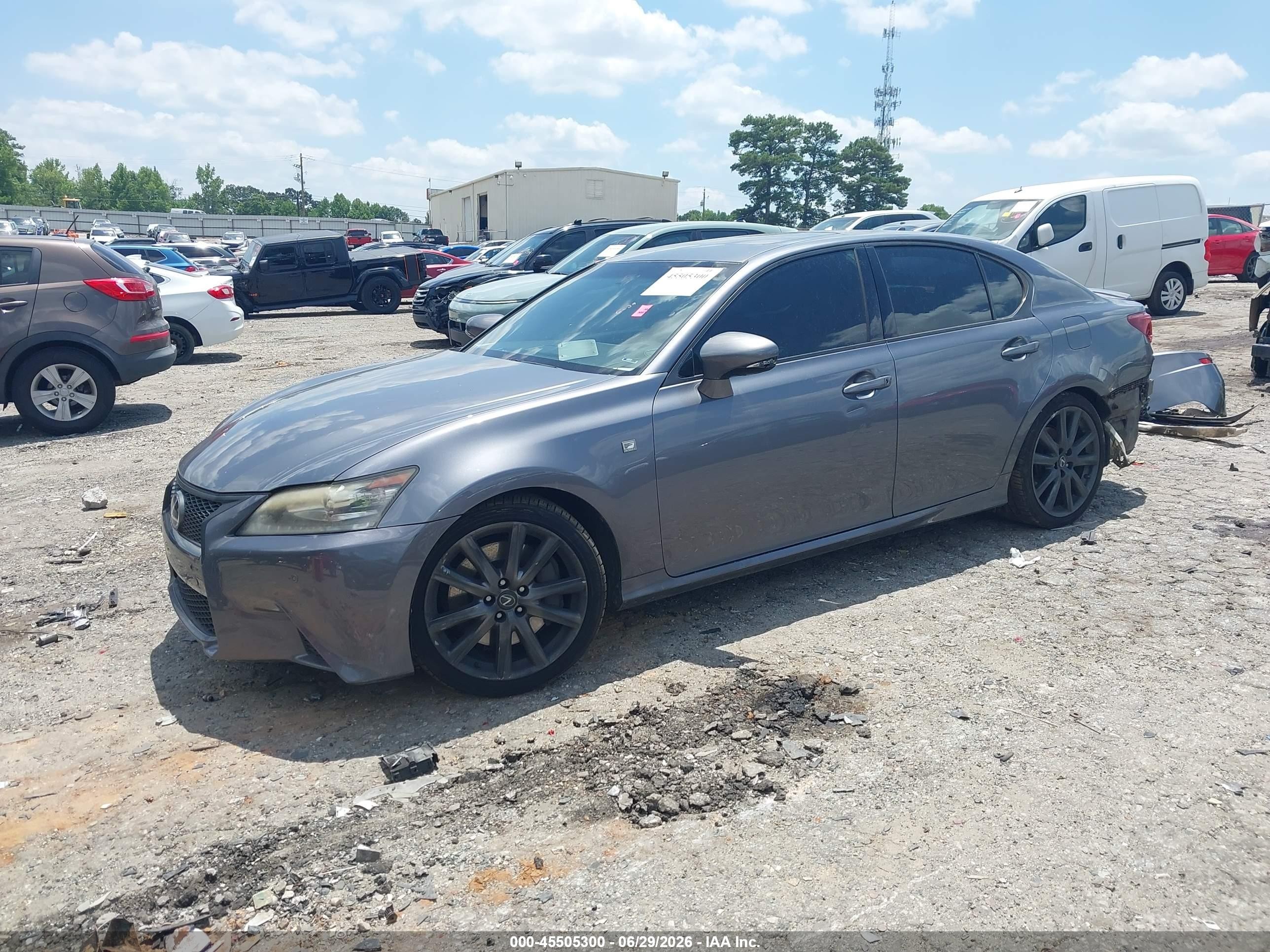 2013 Lexus Gs 350   Gray vin: JTHBE1BL1D5027464