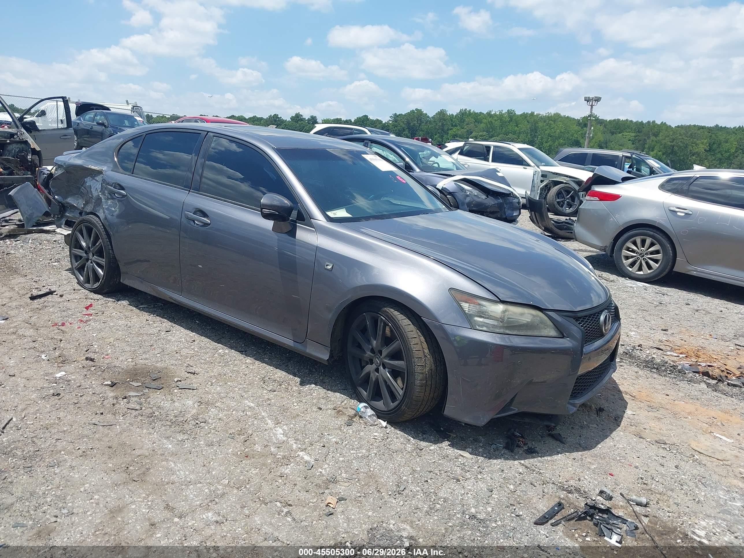 2013 Lexus Gs 350   Gray vin: JTHBE1BL1D5027464