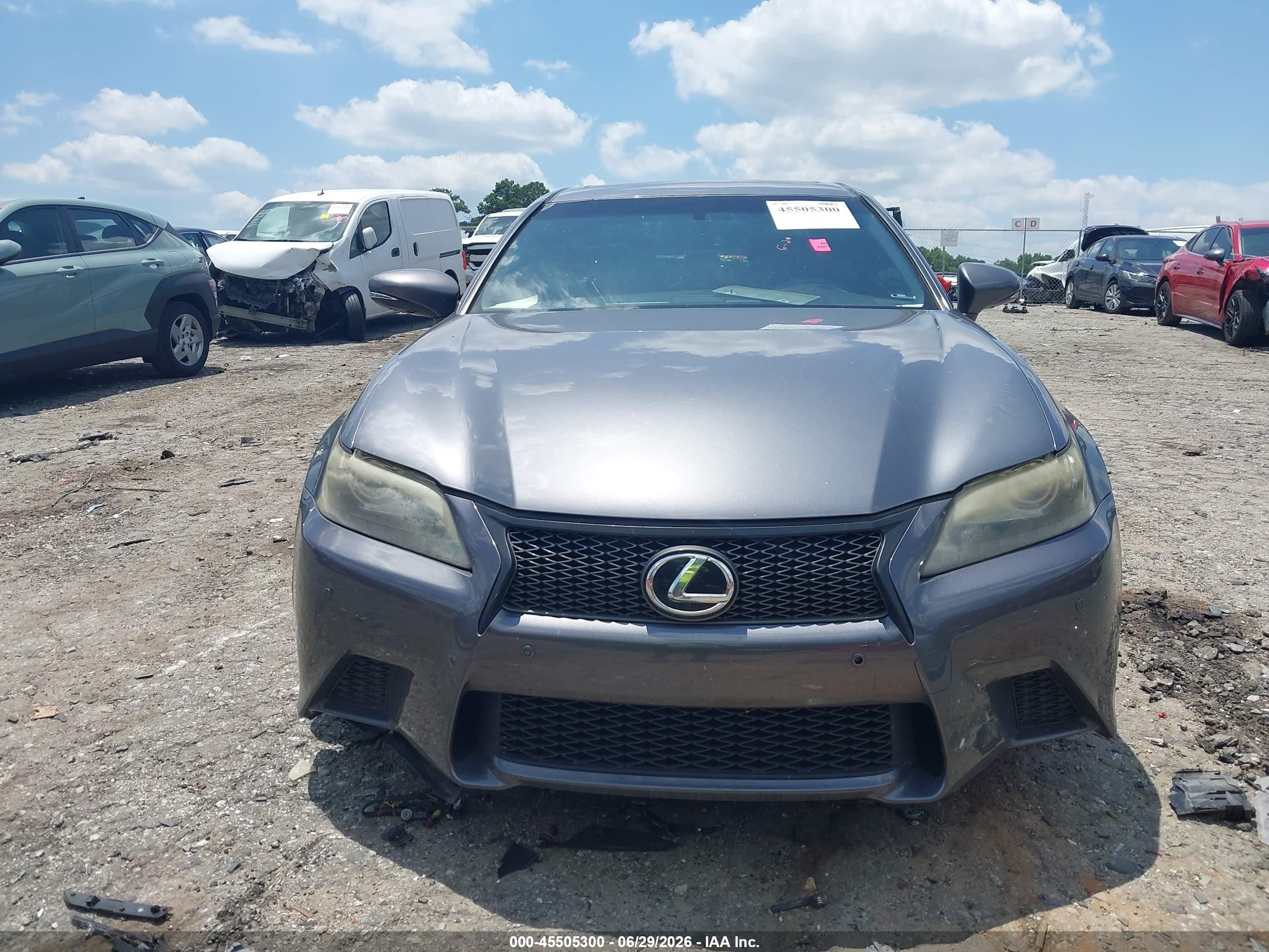 2013 Lexus Gs 350   Gray vin: JTHBE1BL1D5027464