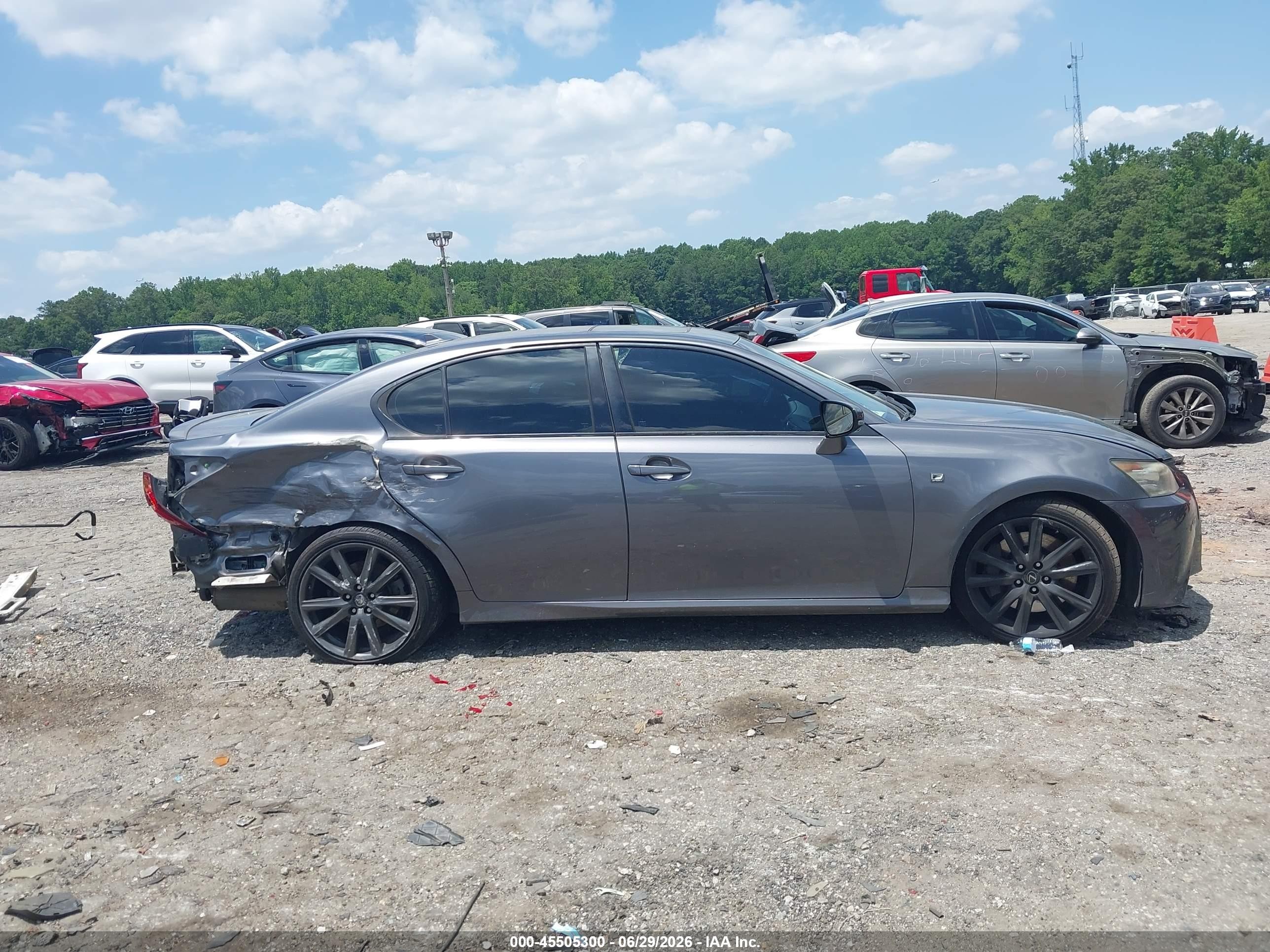 2013 Lexus Gs 350   Gray vin: JTHBE1BL1D5027464