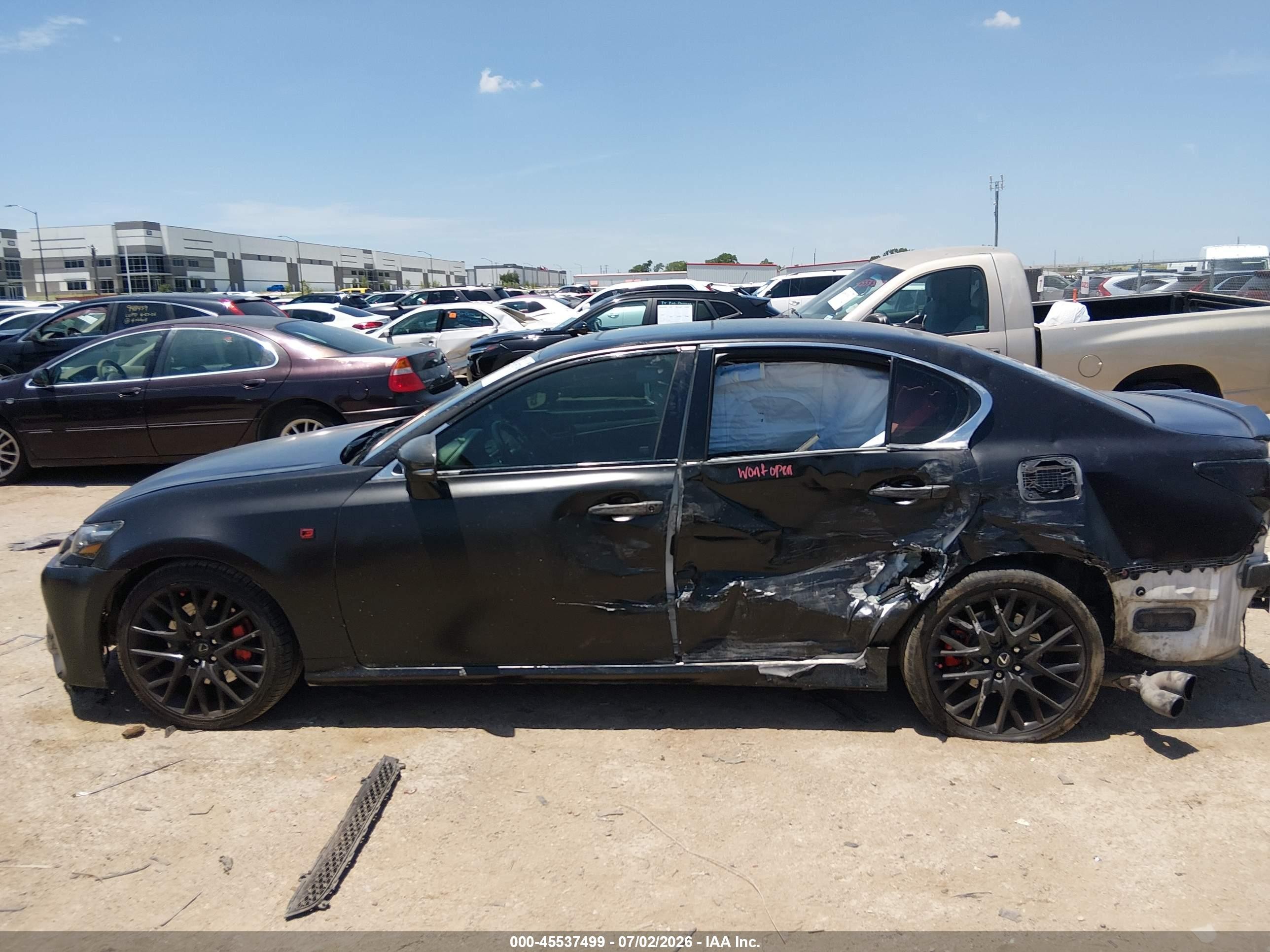 2014 Lexus Gs 350   Black vin: JTHBE1BL1E5035906