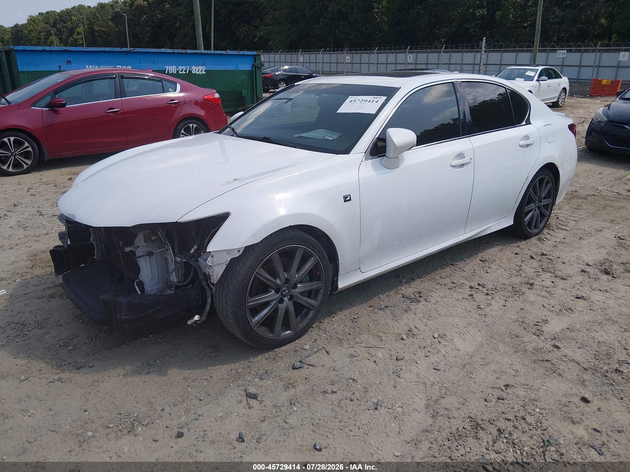 2015 Lexus Gs 350 Белый vin: JTHBE1BL1FA018175