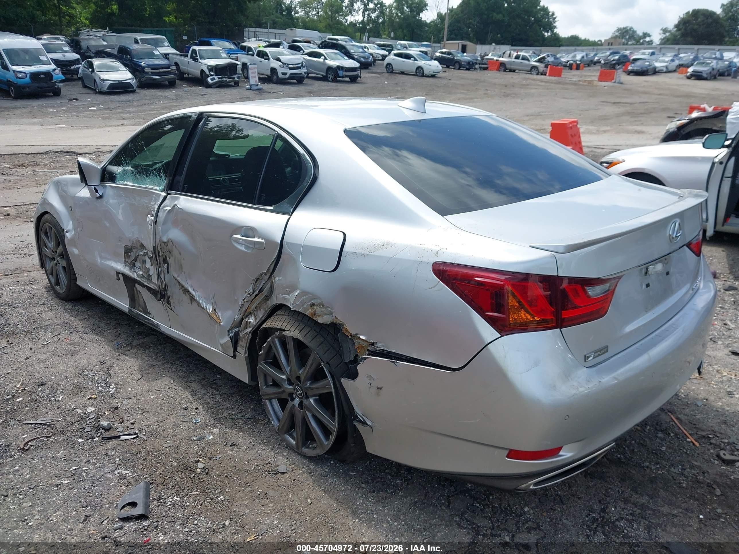 2015 Lexus Gs 350   Silver vin: JTHBE1BL1FA018208
