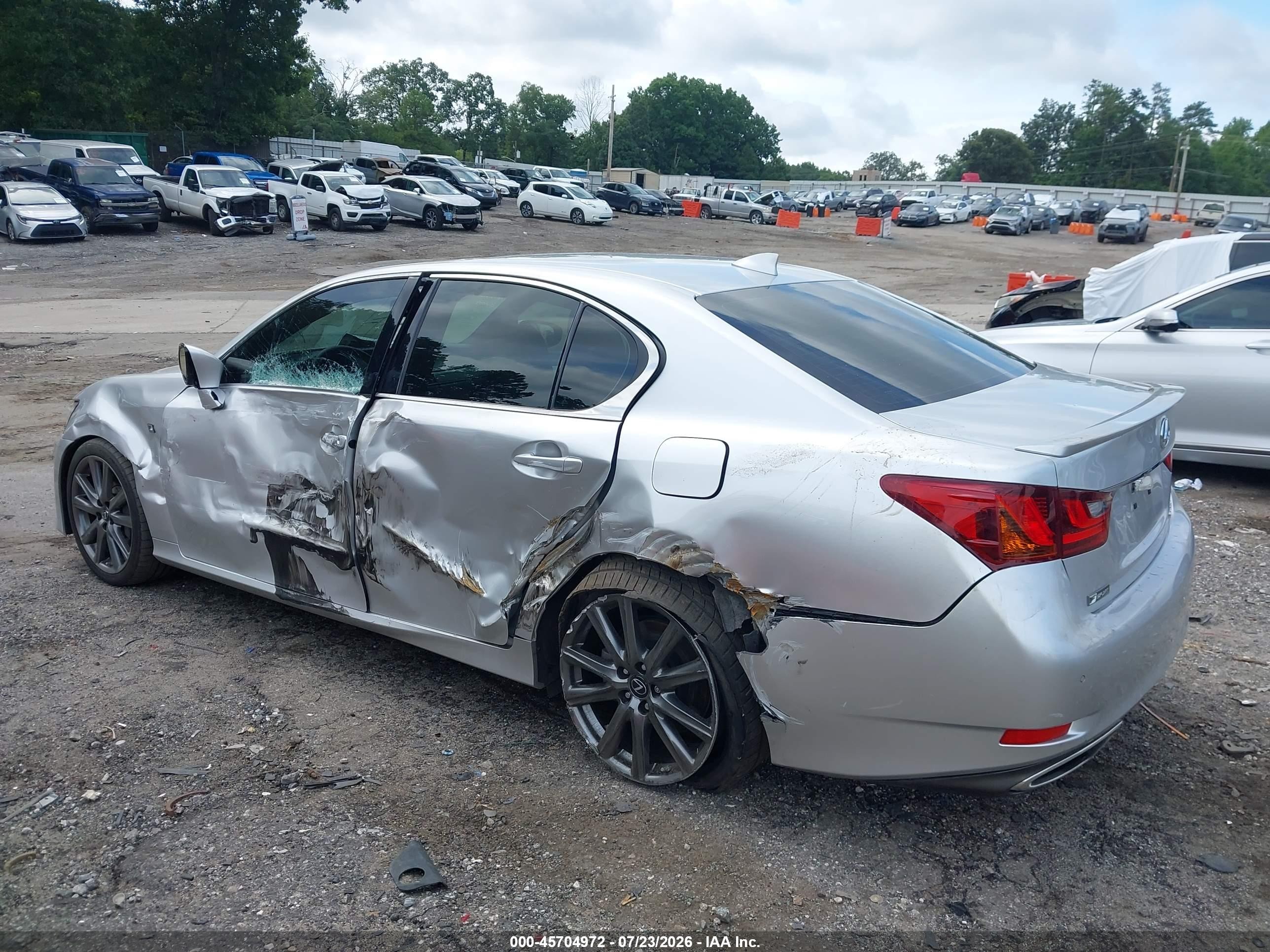 2015 Lexus Gs 350   Silver vin: JTHBE1BL1FA018208