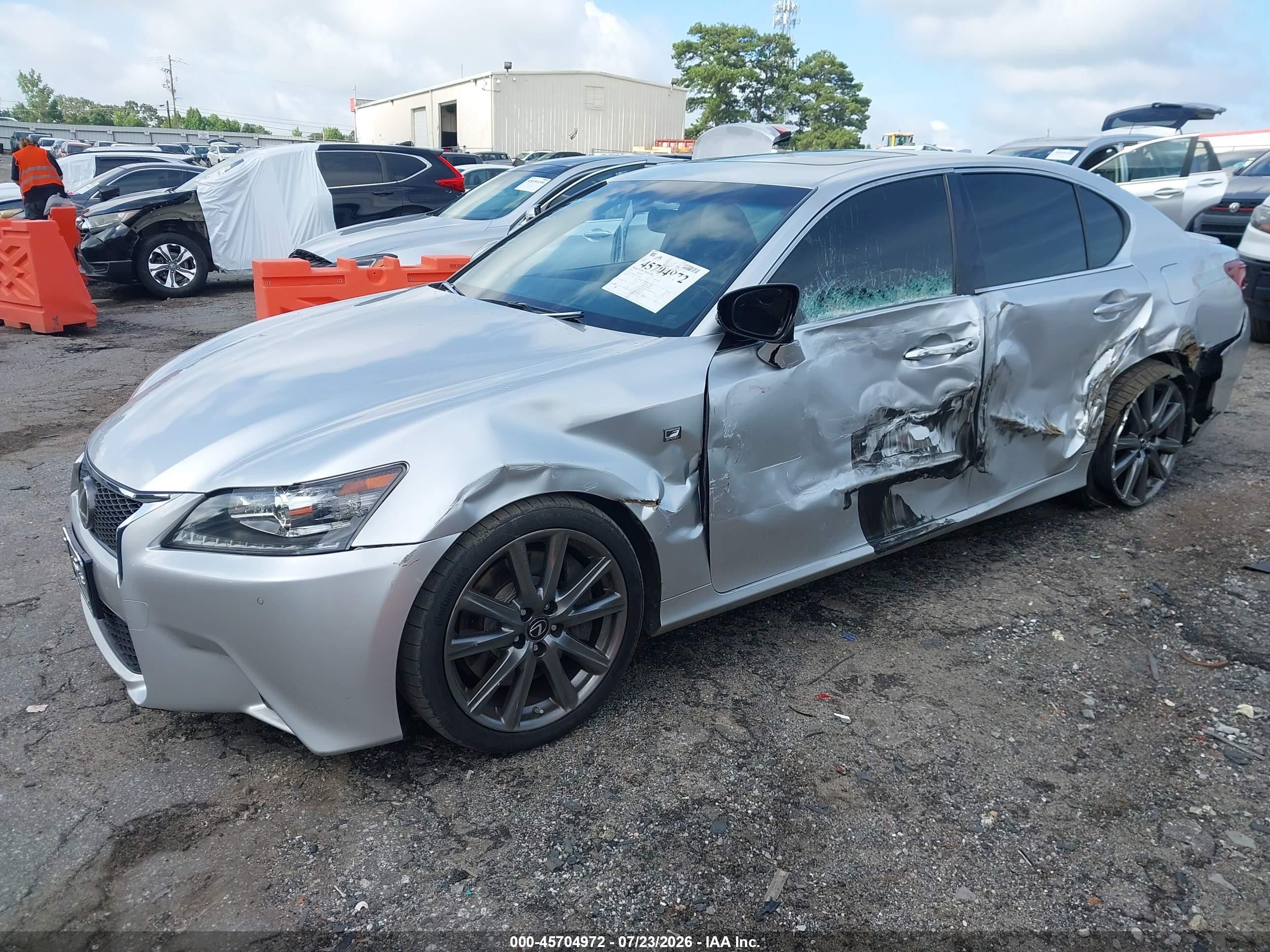 2015 Lexus Gs 350   Silver vin: JTHBE1BL1FA018208