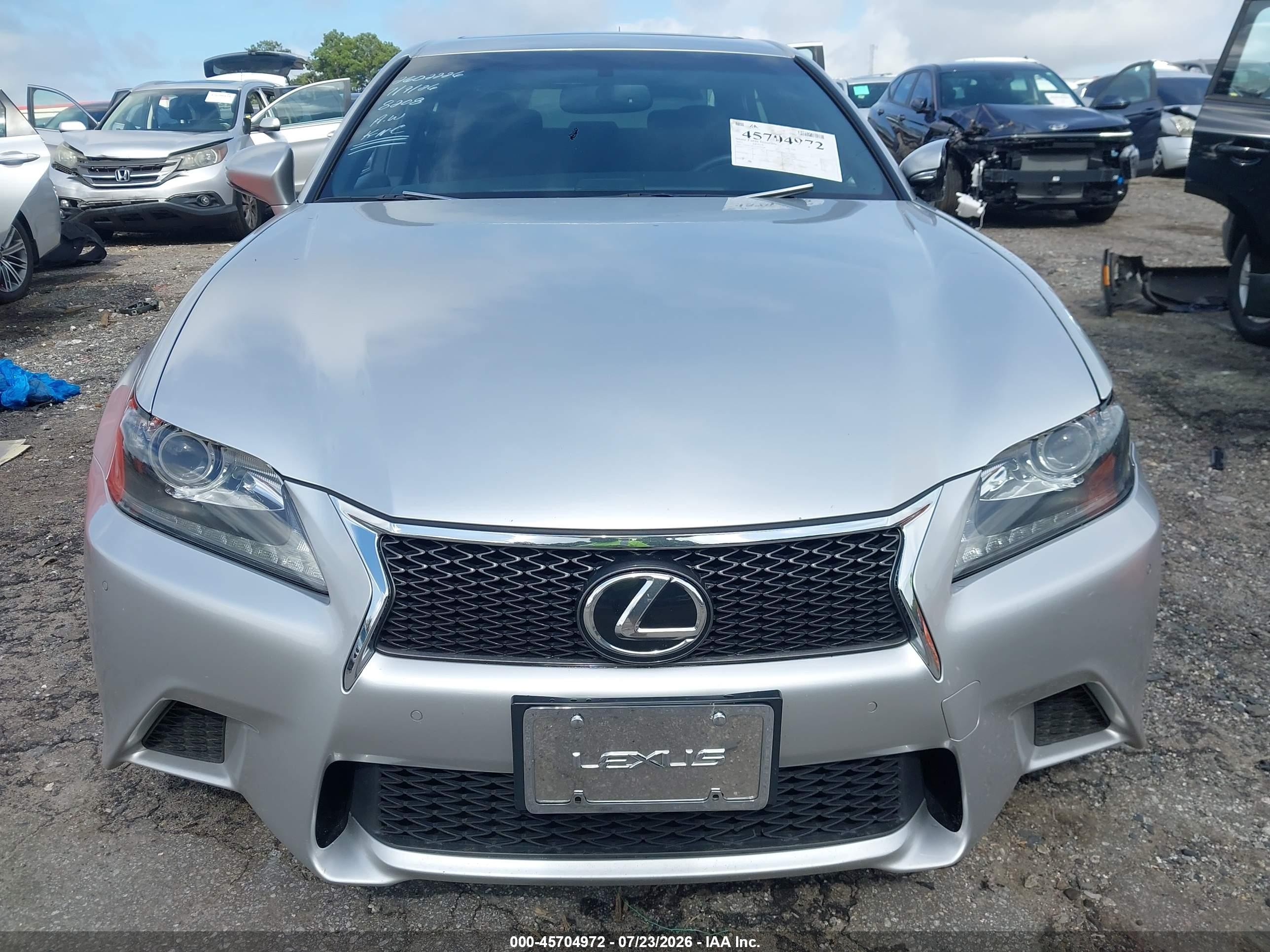 2015 Lexus Gs 350   Silver vin: JTHBE1BL1FA018208