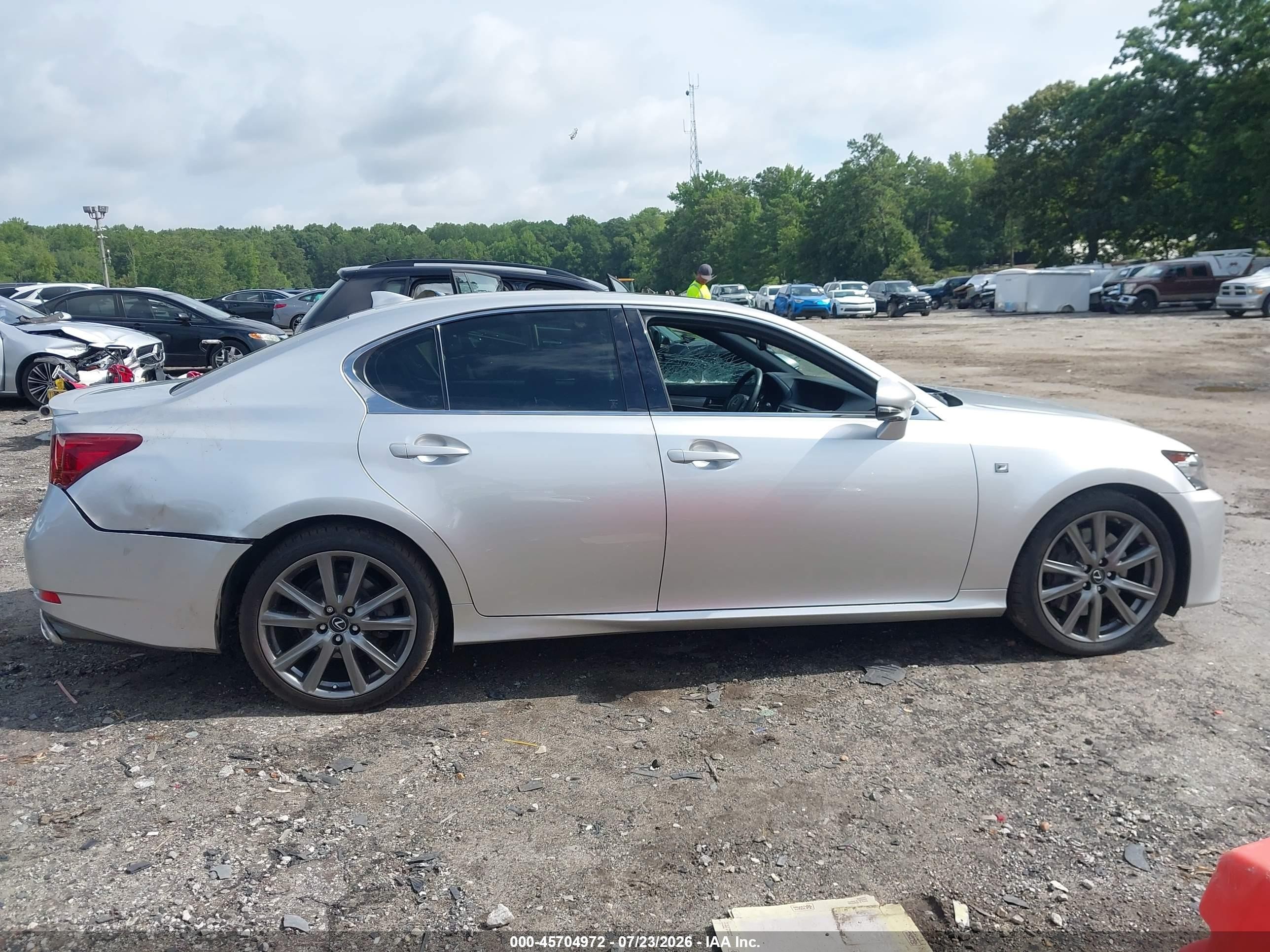 2015 Lexus Gs 350   Silver vin: JTHBE1BL1FA018208