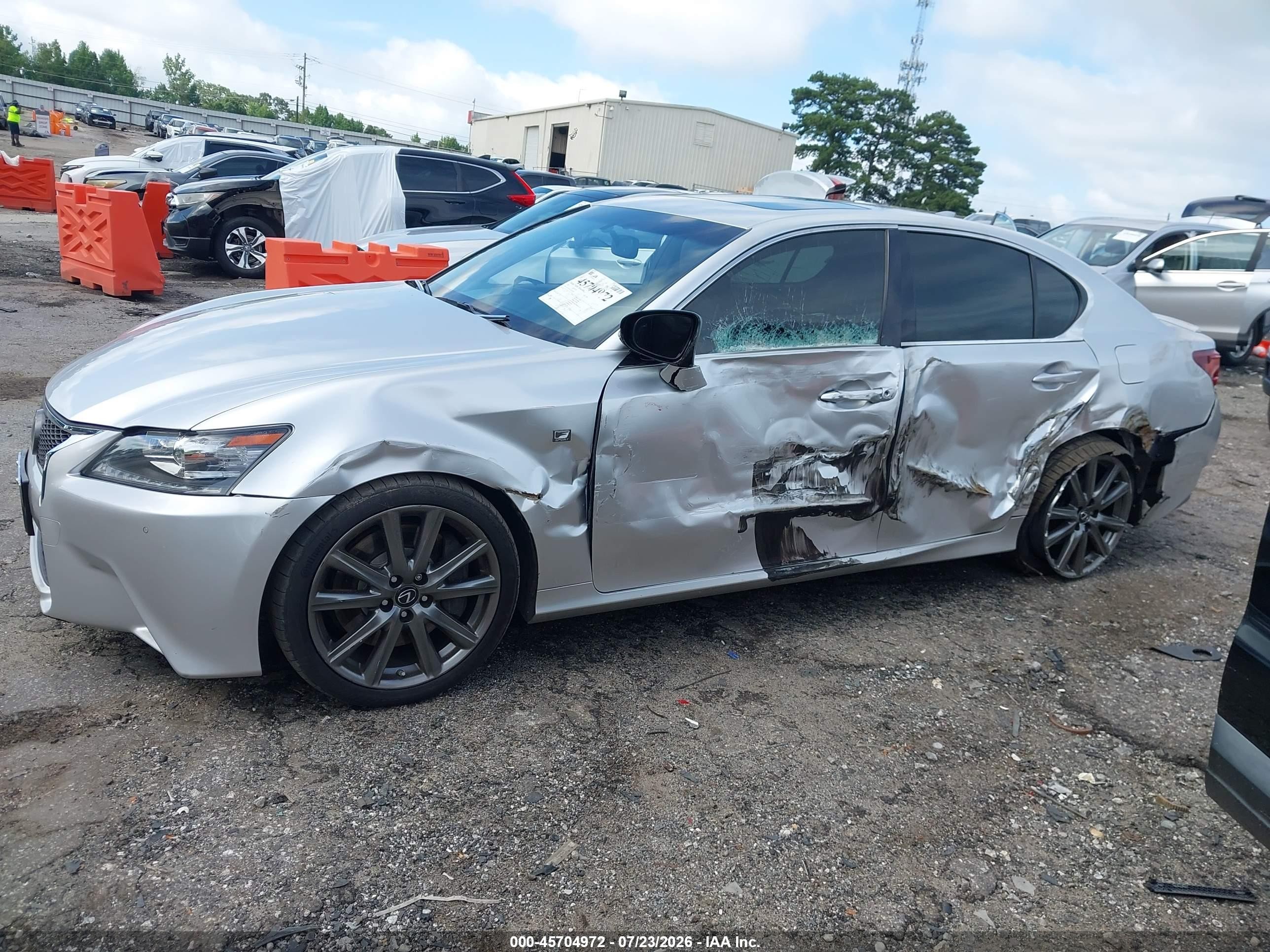 2015 Lexus Gs 350   Silver vin: JTHBE1BL1FA018208