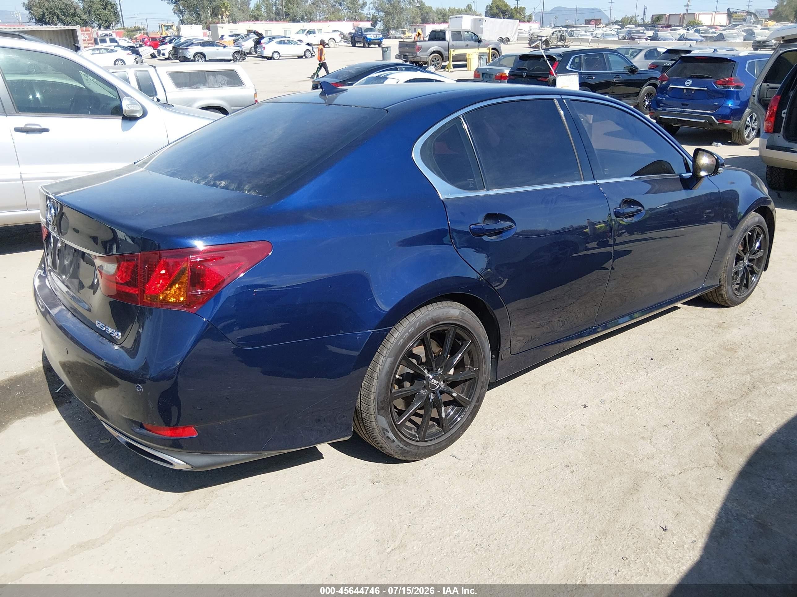 2013 Lexus Gs 350   Blue vin: JTHBE1BL2D5000774
