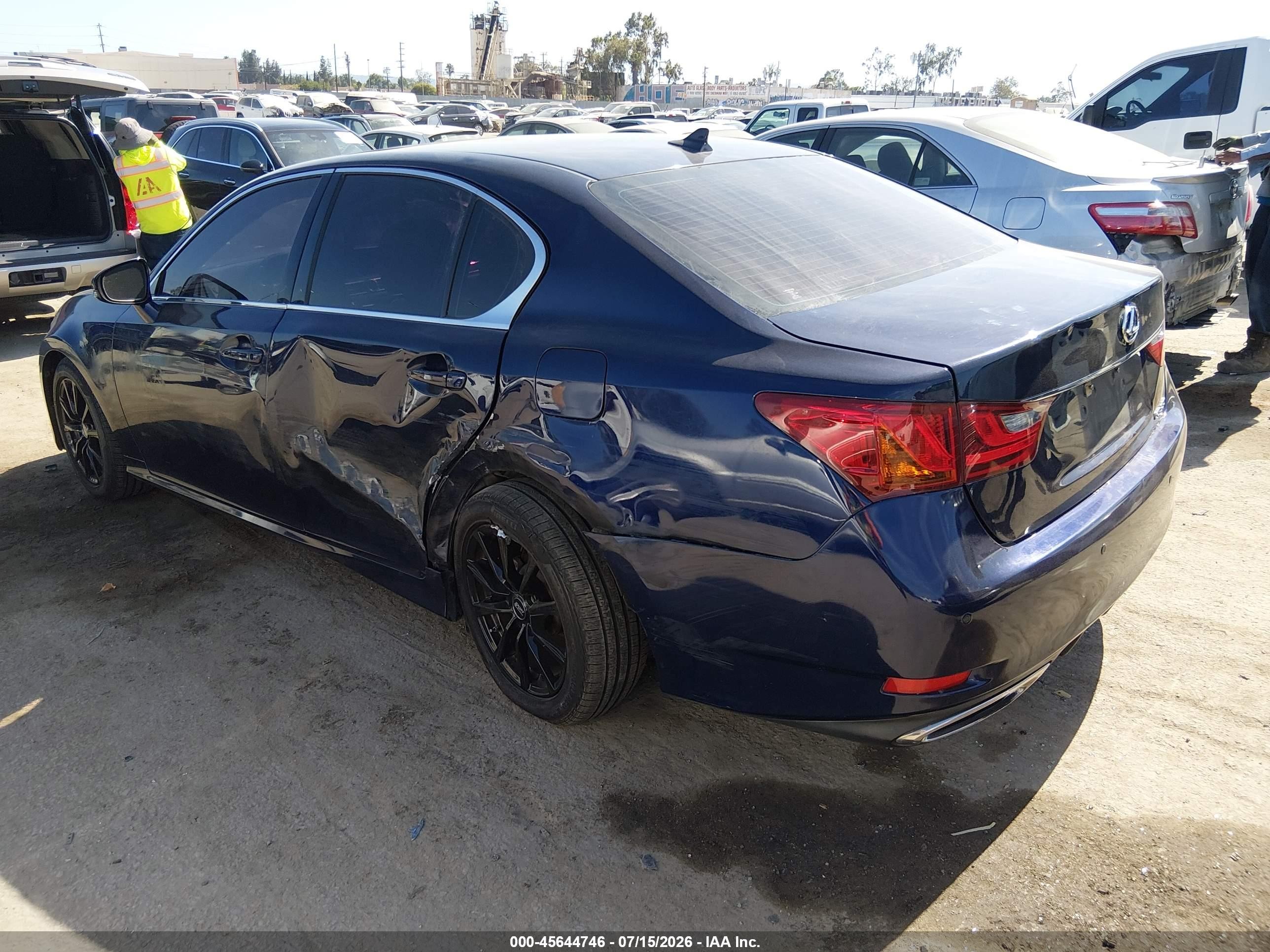 2013 Lexus Gs 350   Blue vin: JTHBE1BL2D5000774