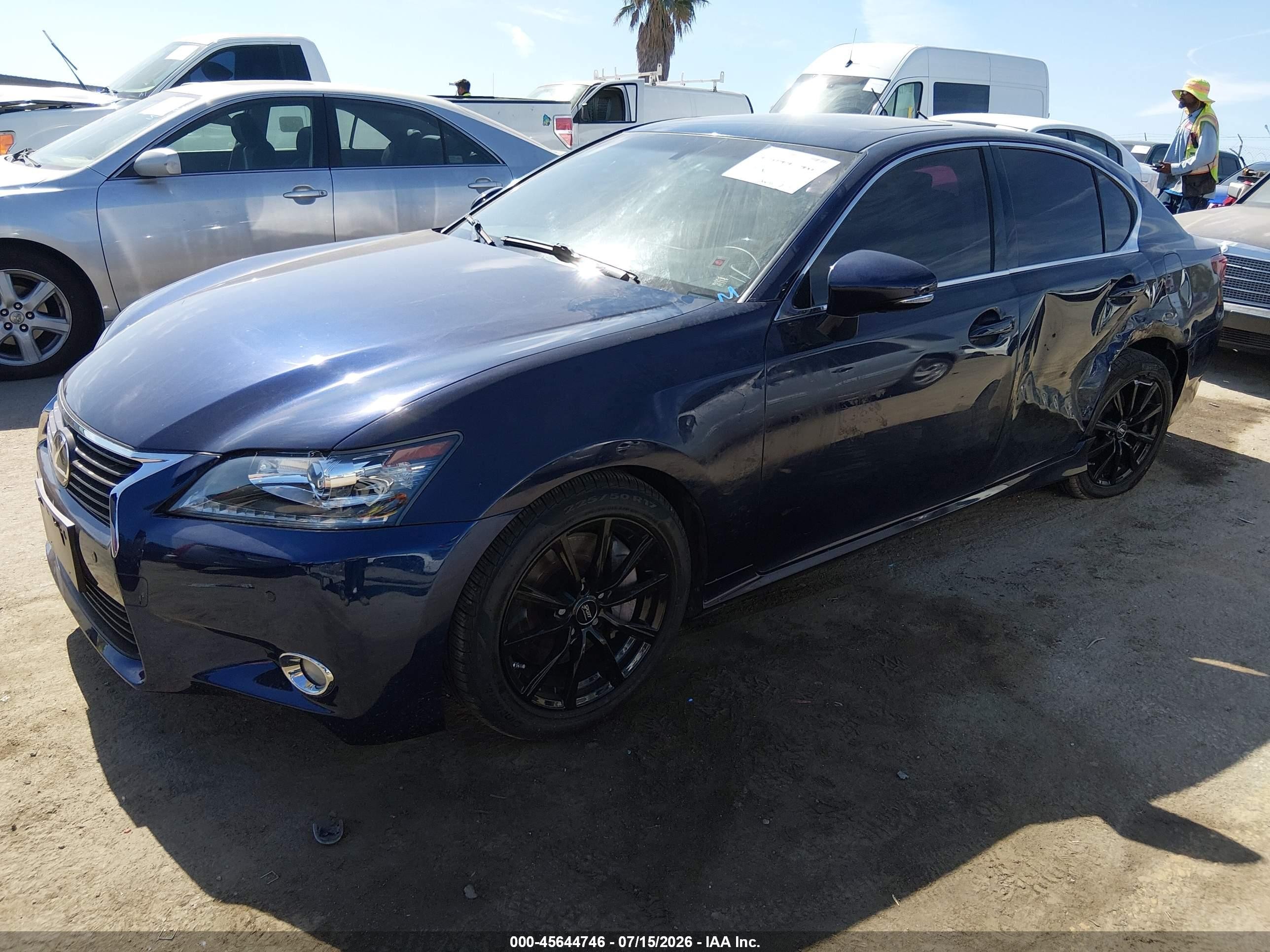 2013 Lexus Gs 350   Blue vin: JTHBE1BL2D5000774