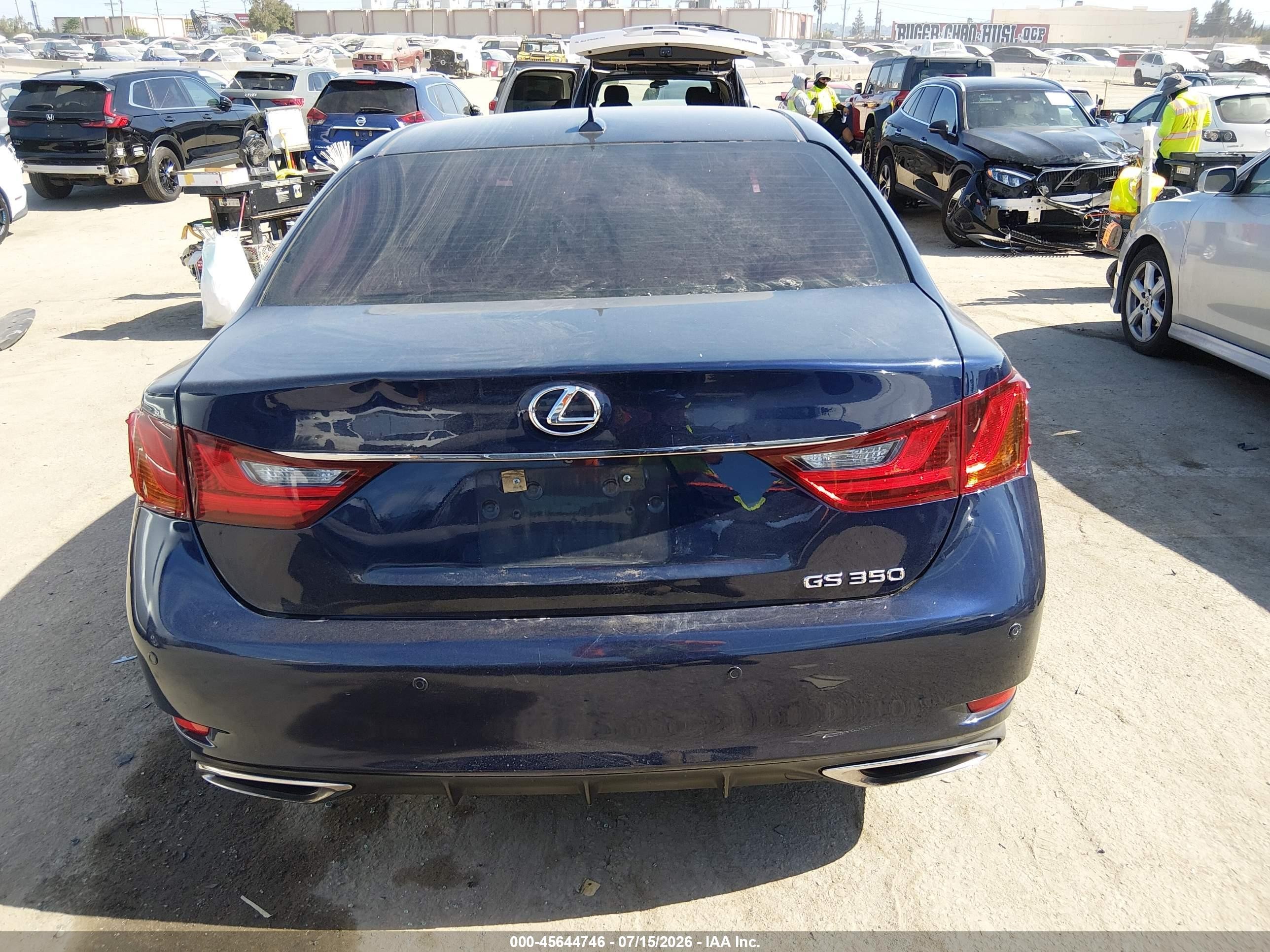2013 Lexus Gs 350   Blue vin: JTHBE1BL2D5000774