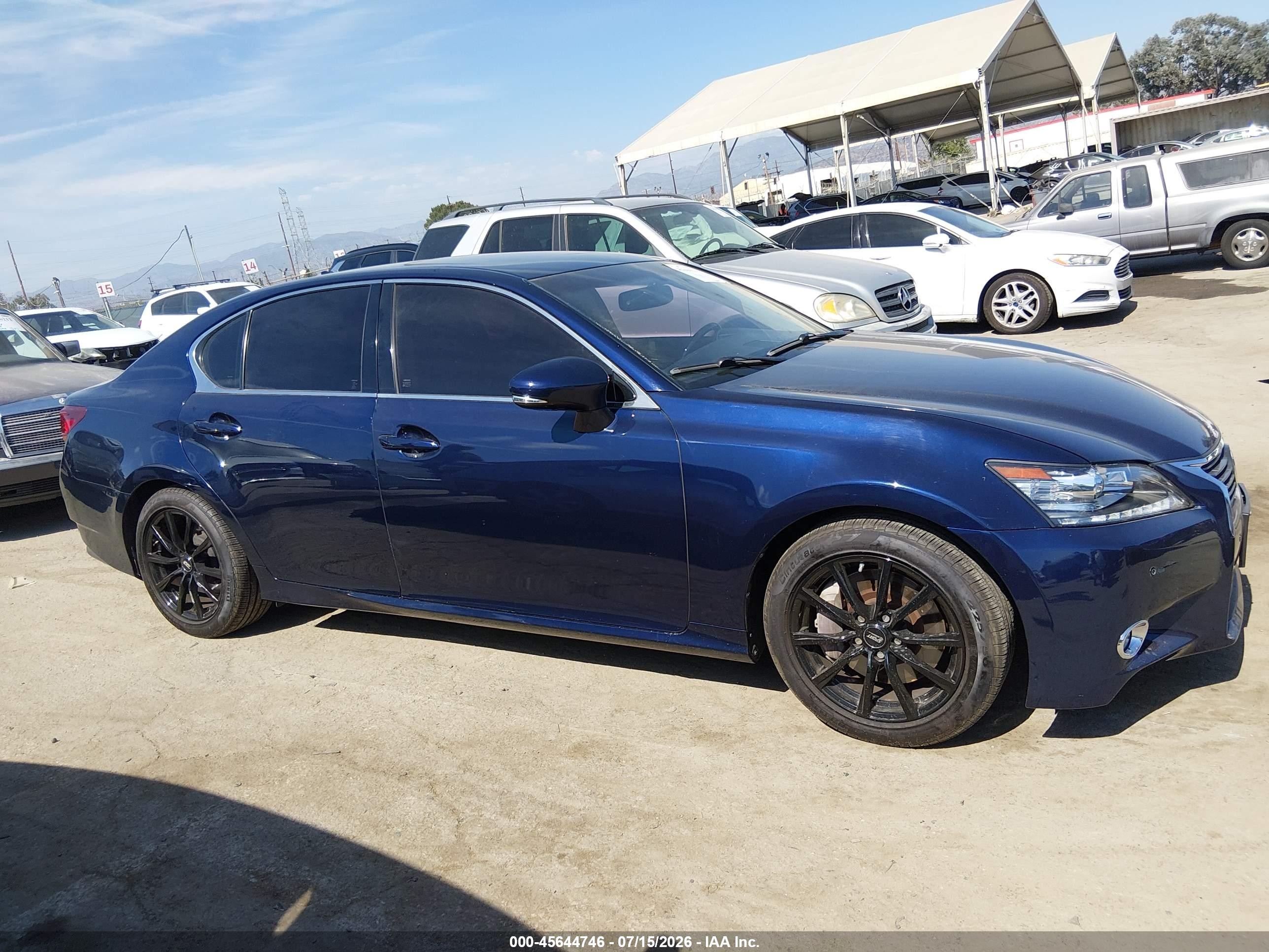 2013 Lexus Gs 350   Blue vin: JTHBE1BL2D5000774