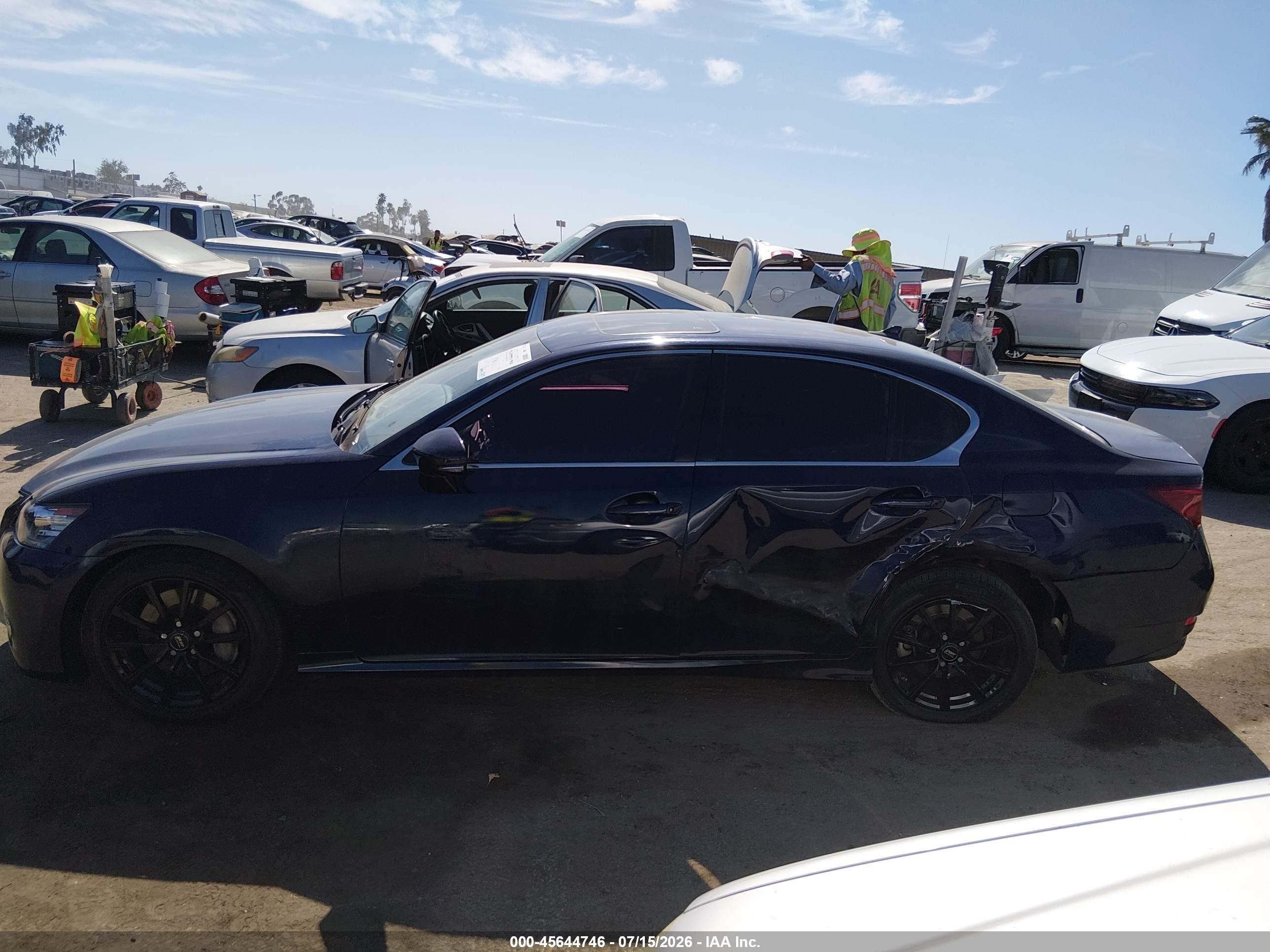 2013 Lexus Gs 350   Blue vin: JTHBE1BL2D5000774