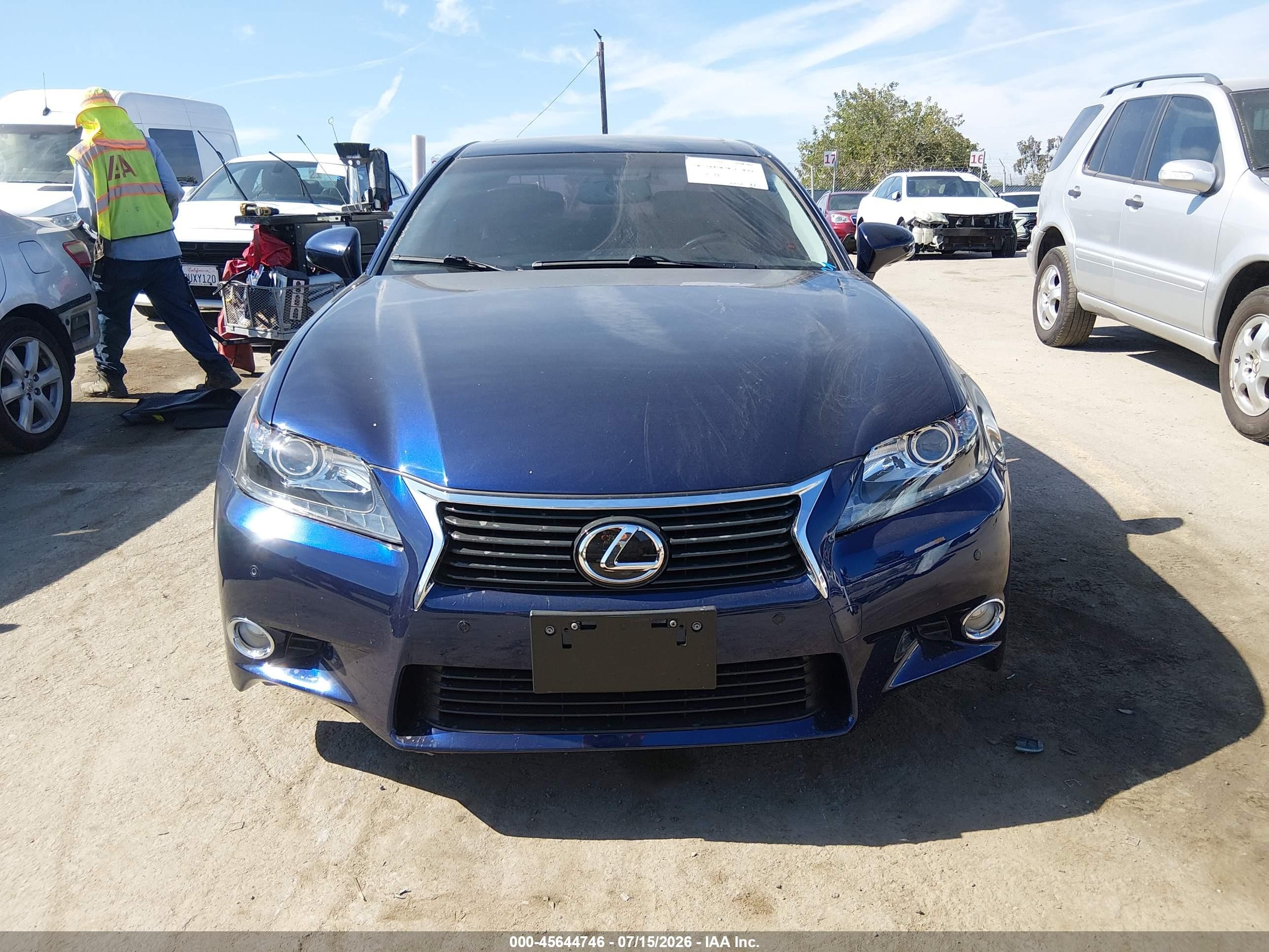 2013 Lexus Gs 350   Blue vin: JTHBE1BL2D5000774