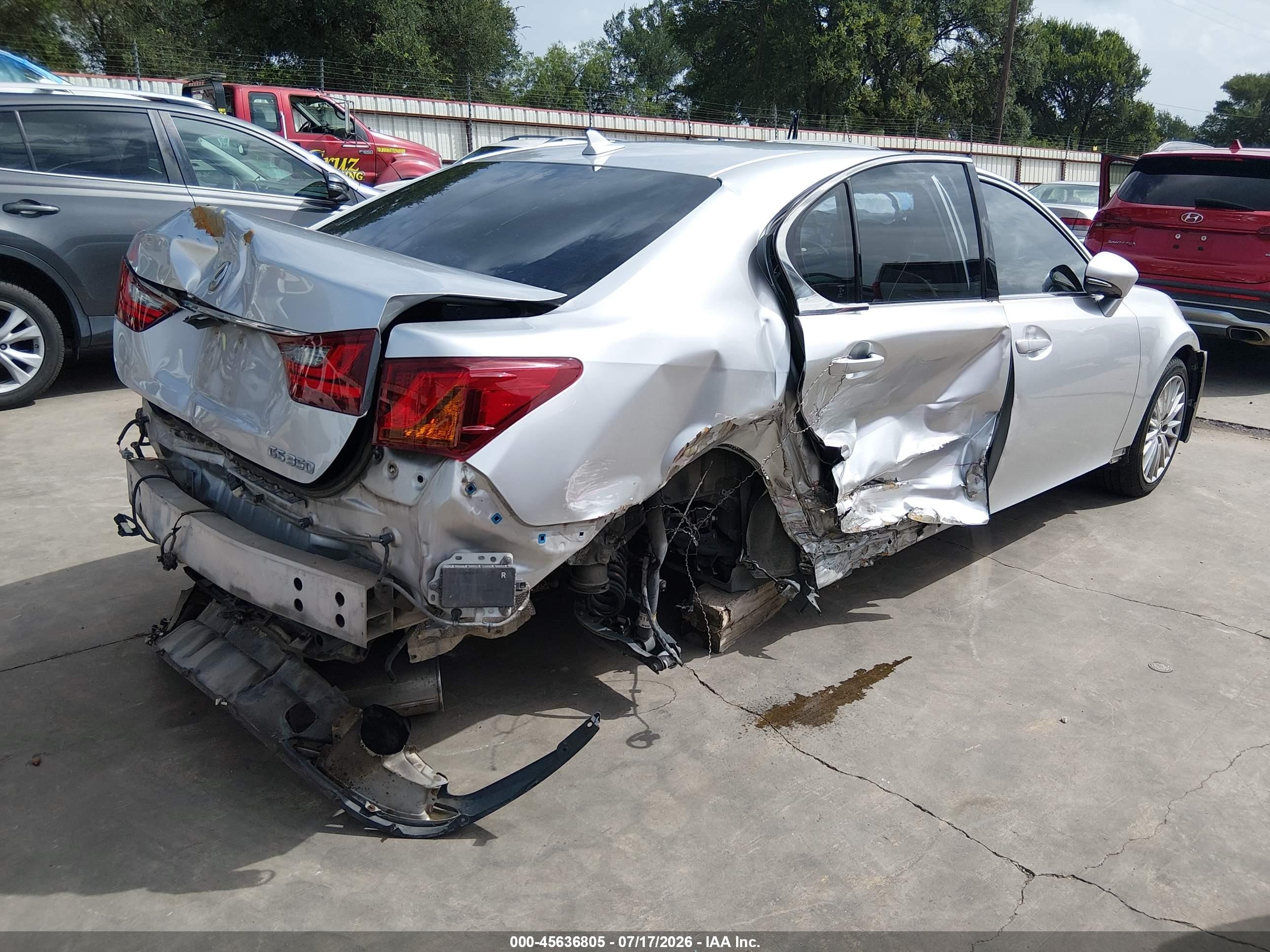 2013 Lexus Gs 350   Gray vin: JTHBE1BL2D5004355