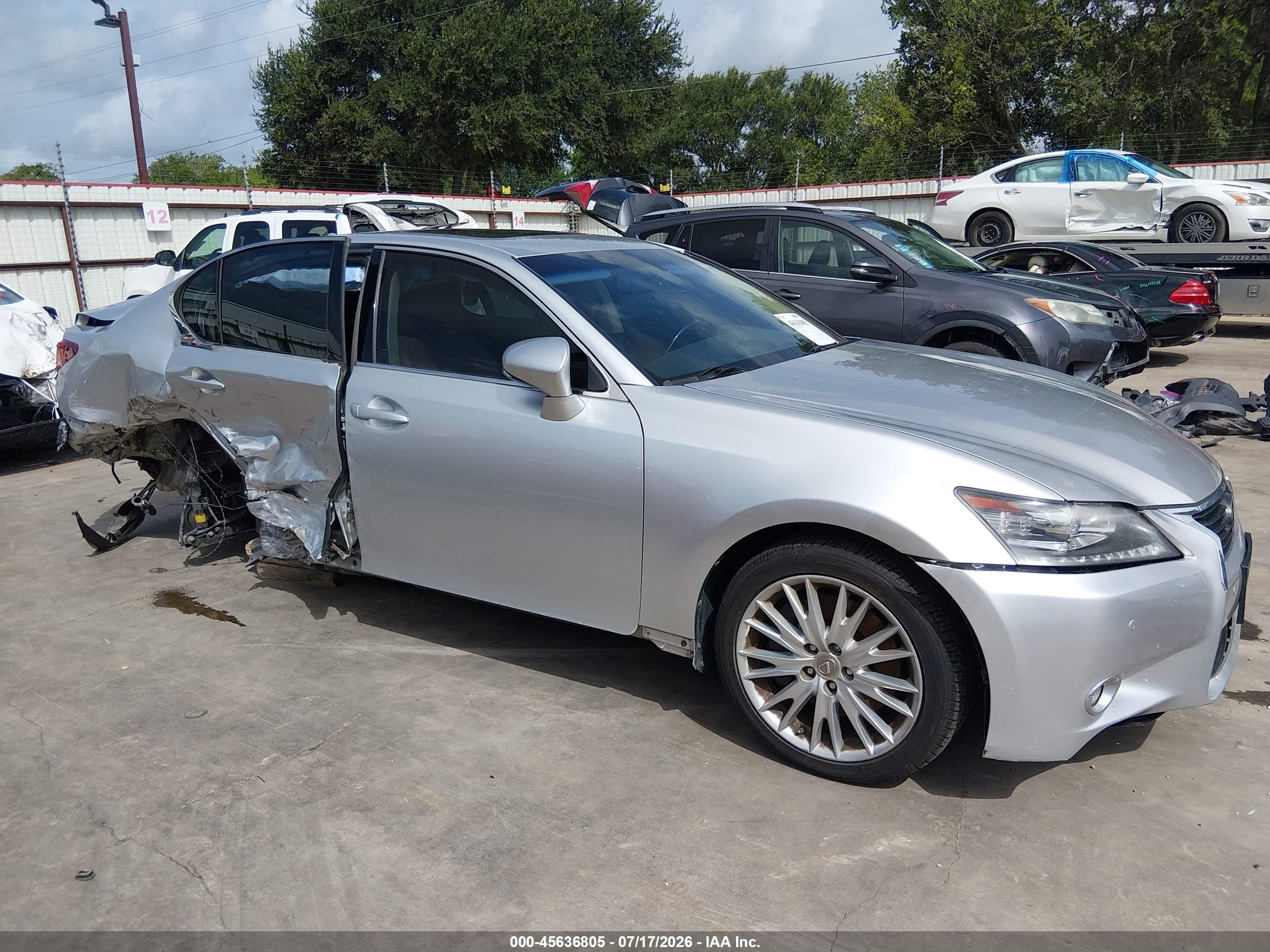 2013 Lexus Gs 350   Gray vin: JTHBE1BL2D5004355