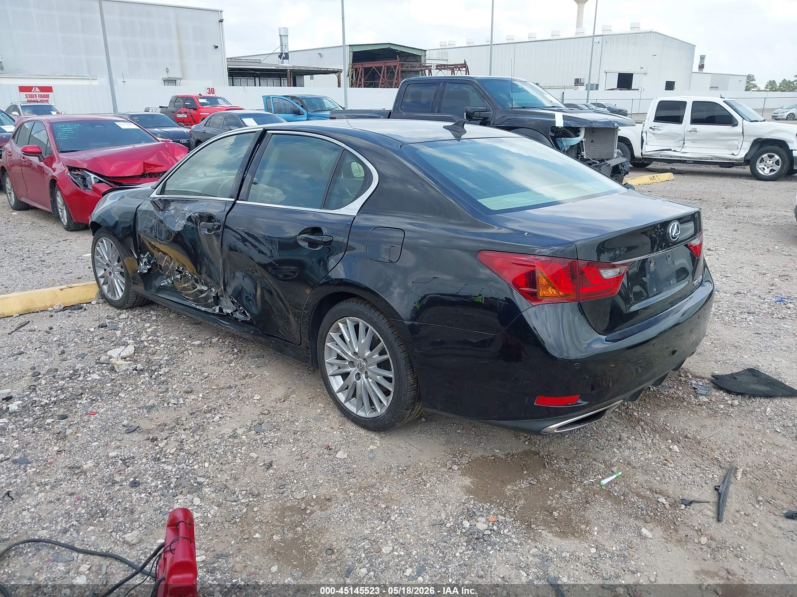 2013 Lexus Gs 350   Black vin: JTHBE1BL2D5007451
