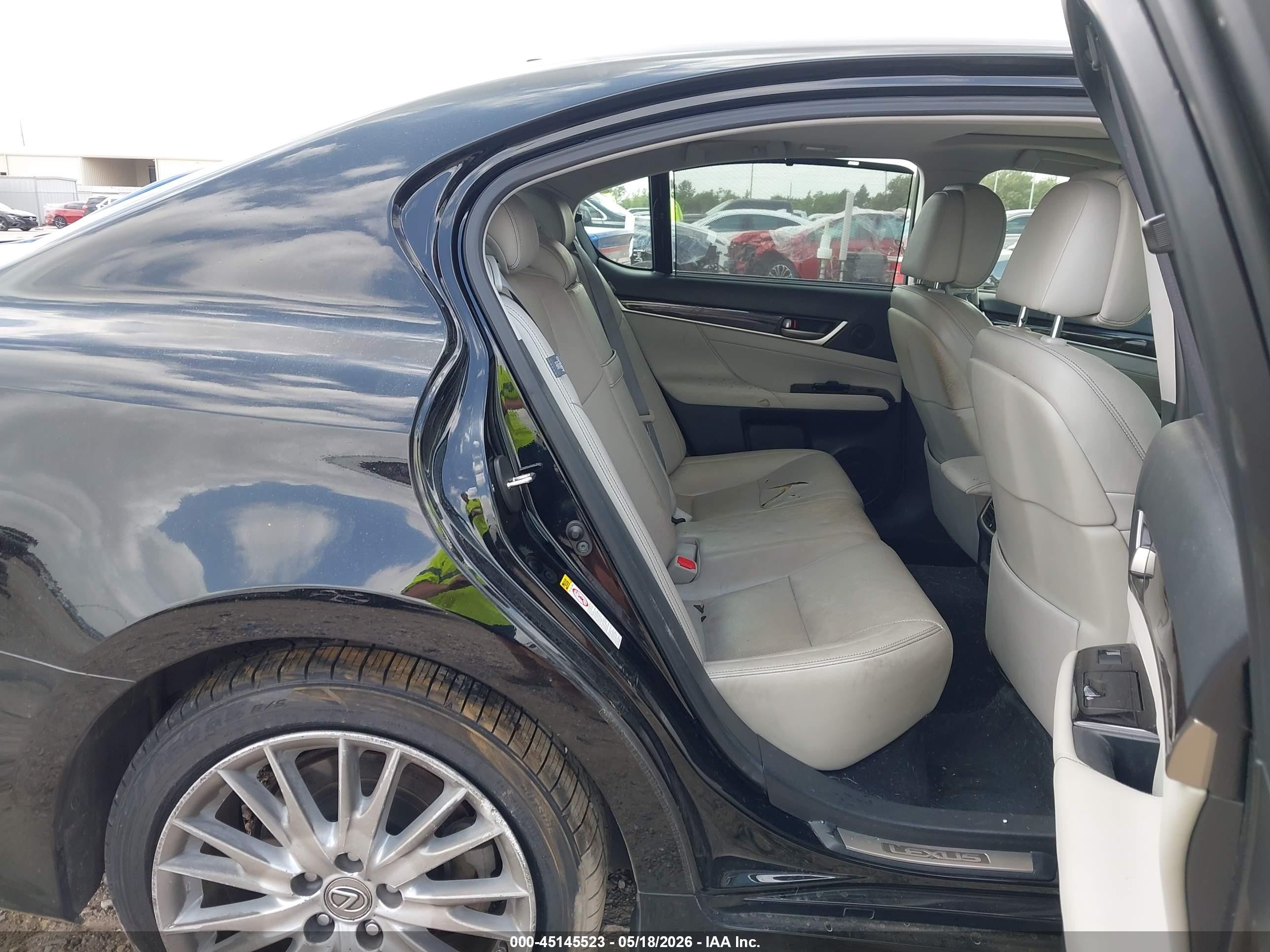 2013 Lexus Gs 350   Black vin: JTHBE1BL2D5007451