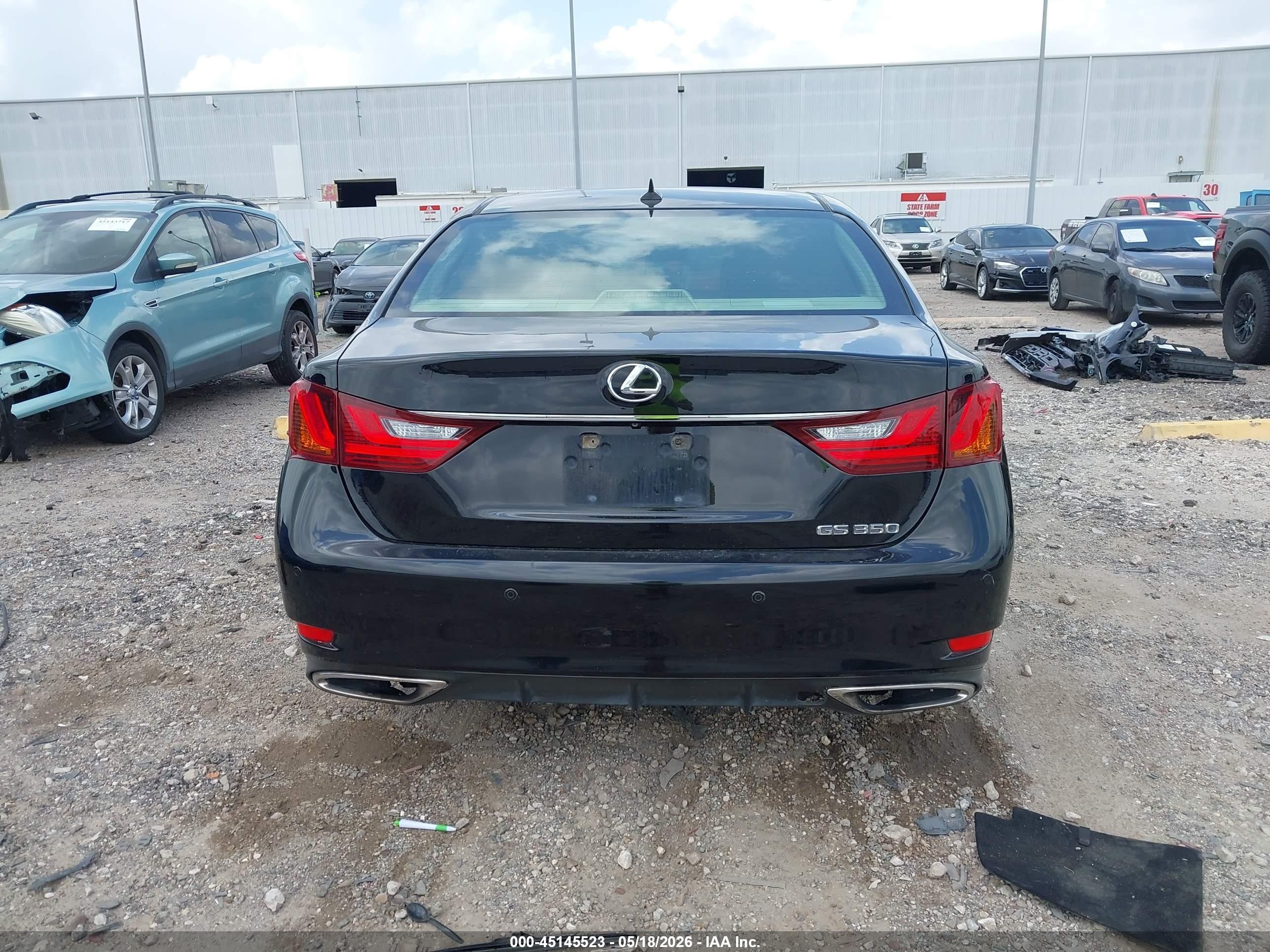 2013 Lexus Gs 350   Black vin: JTHBE1BL2D5007451