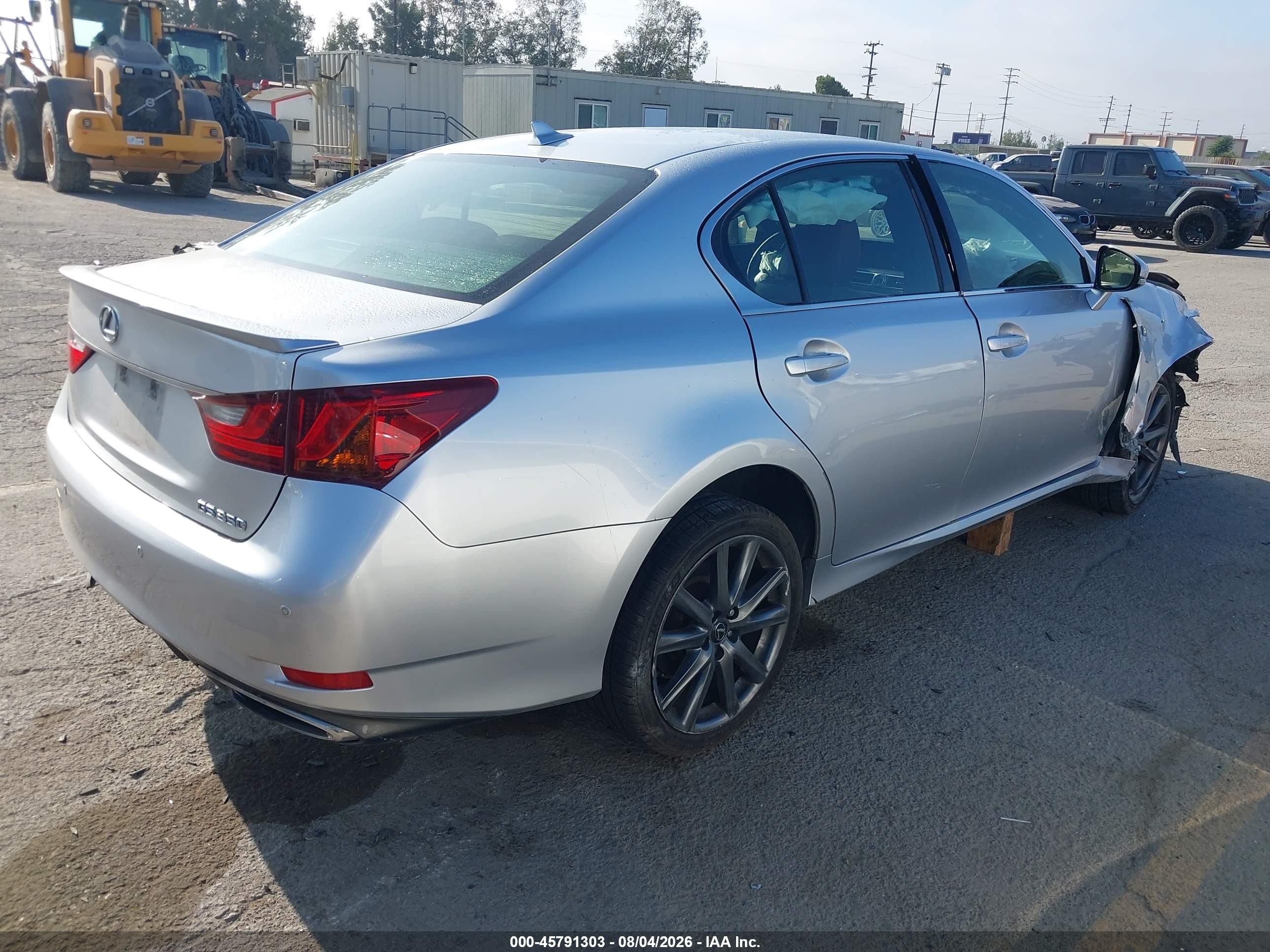 2013 Lexus Gs 350   Silver vin: JTHBE1BL2D5009233