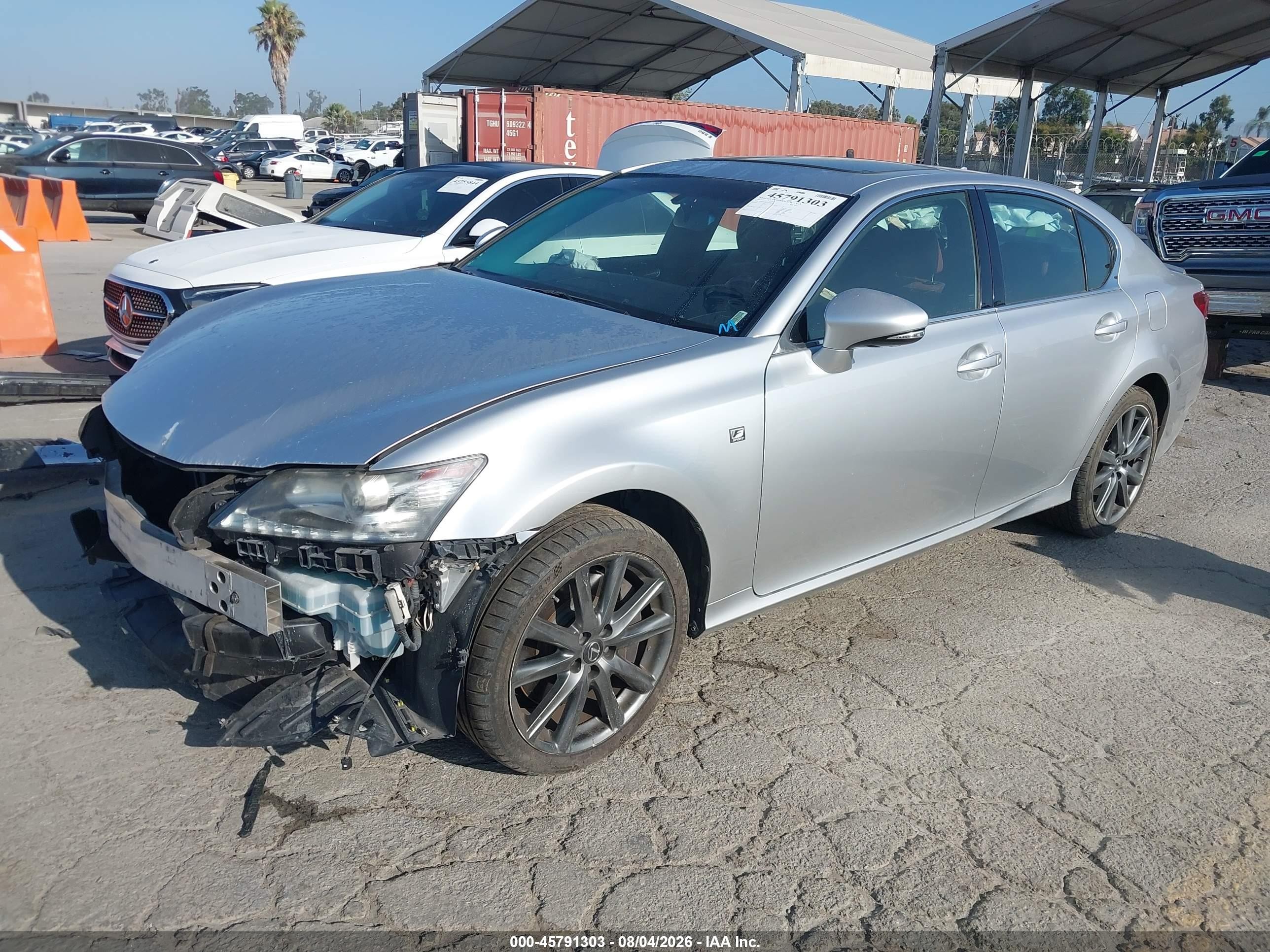 2013 Lexus Gs 350   Silver vin: JTHBE1BL2D5009233