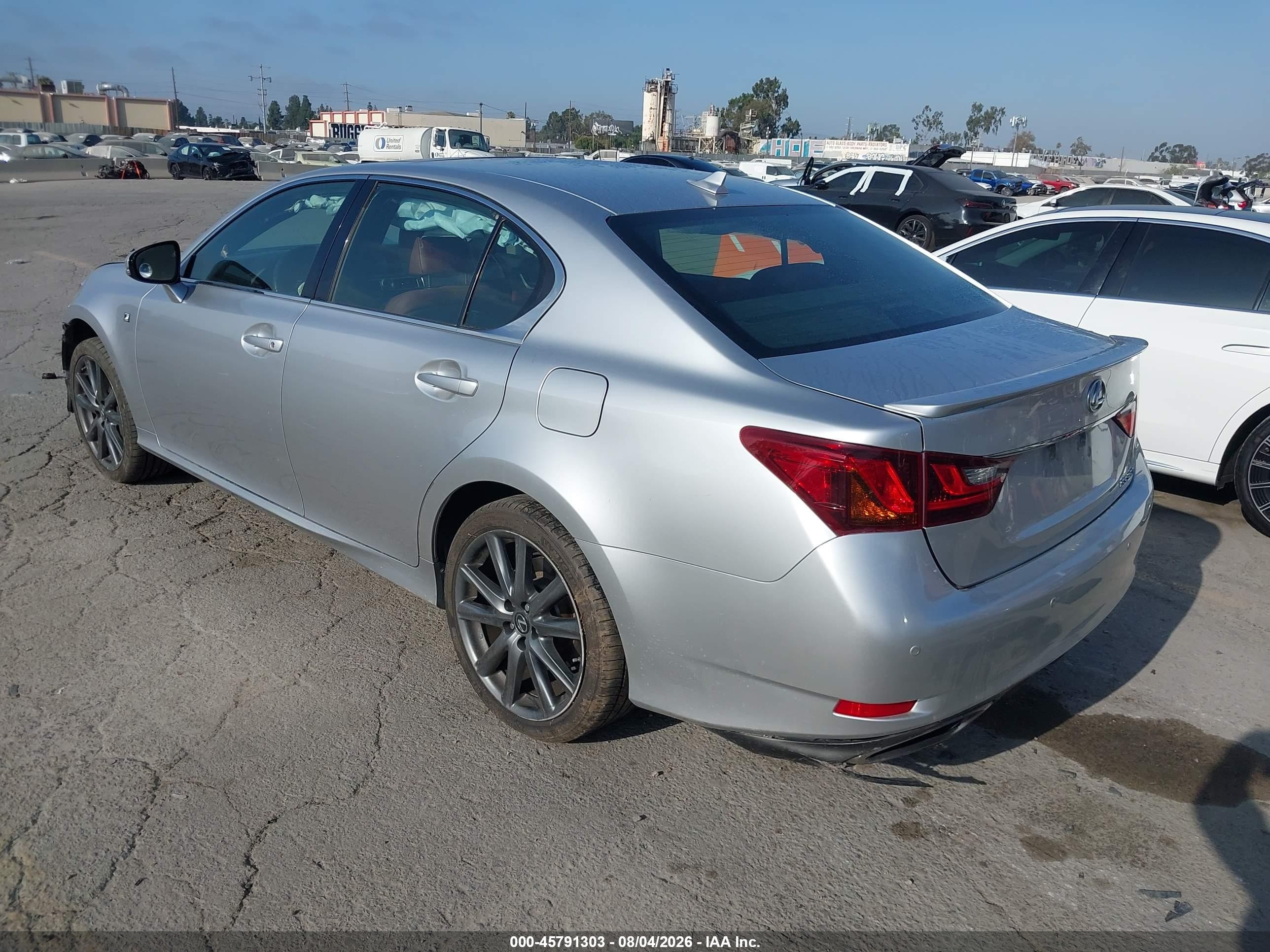 2013 Lexus Gs 350   Silver vin: JTHBE1BL2D5009233