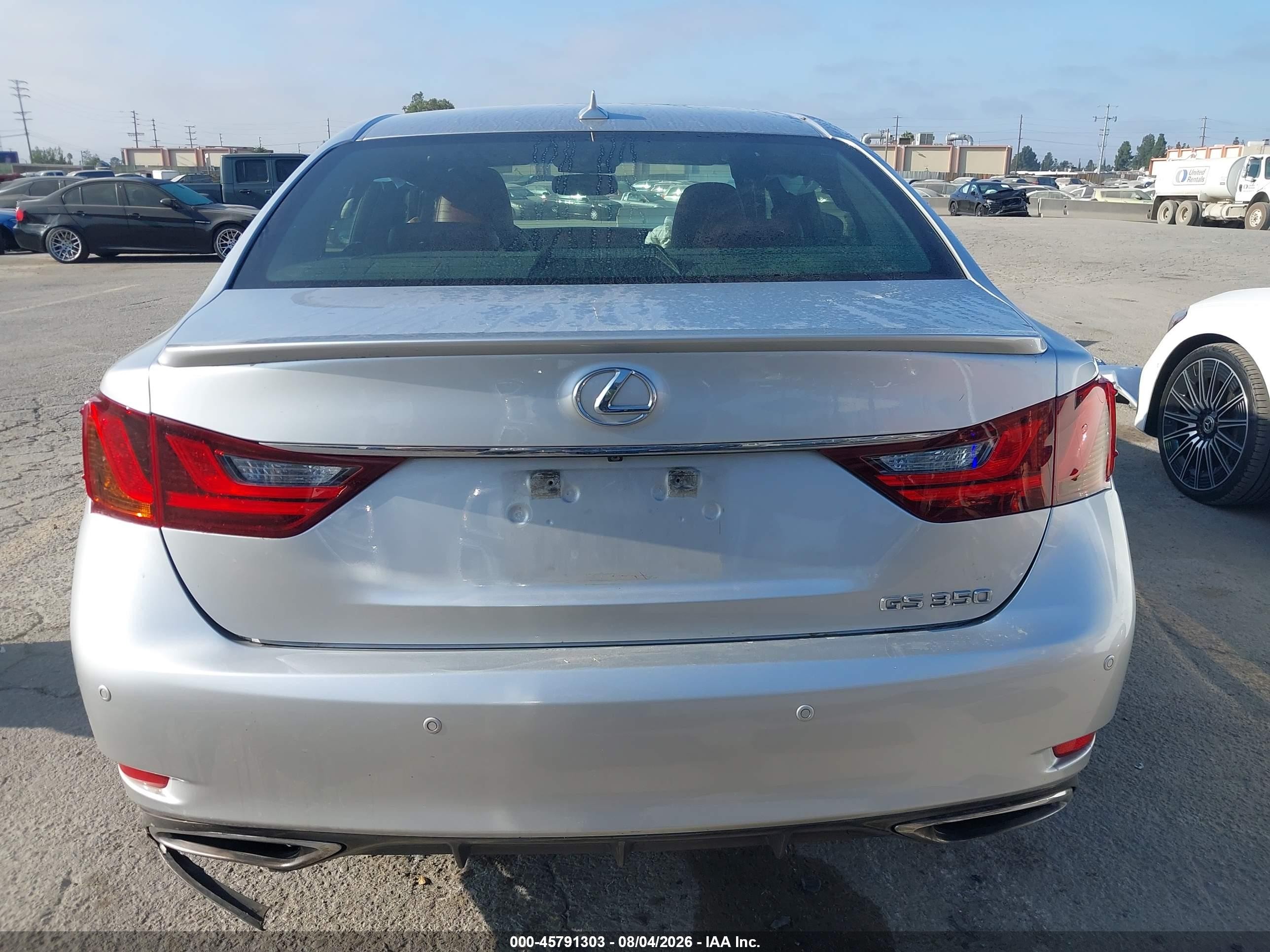 2013 Lexus Gs 350   Silver vin: JTHBE1BL2D5009233