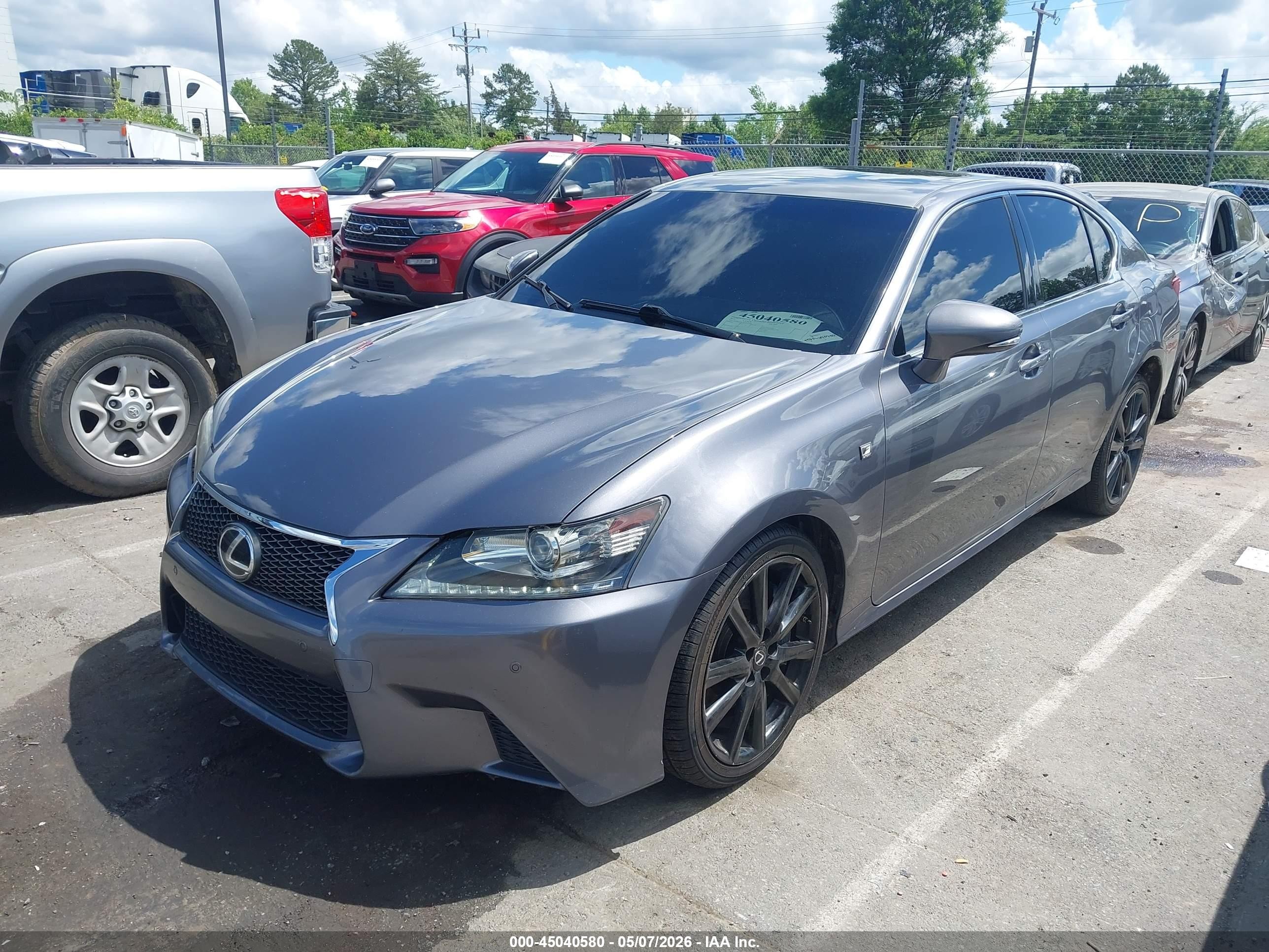 2013 Lexus Gs 350 Gray vin: JTHBE1BL2D5020376