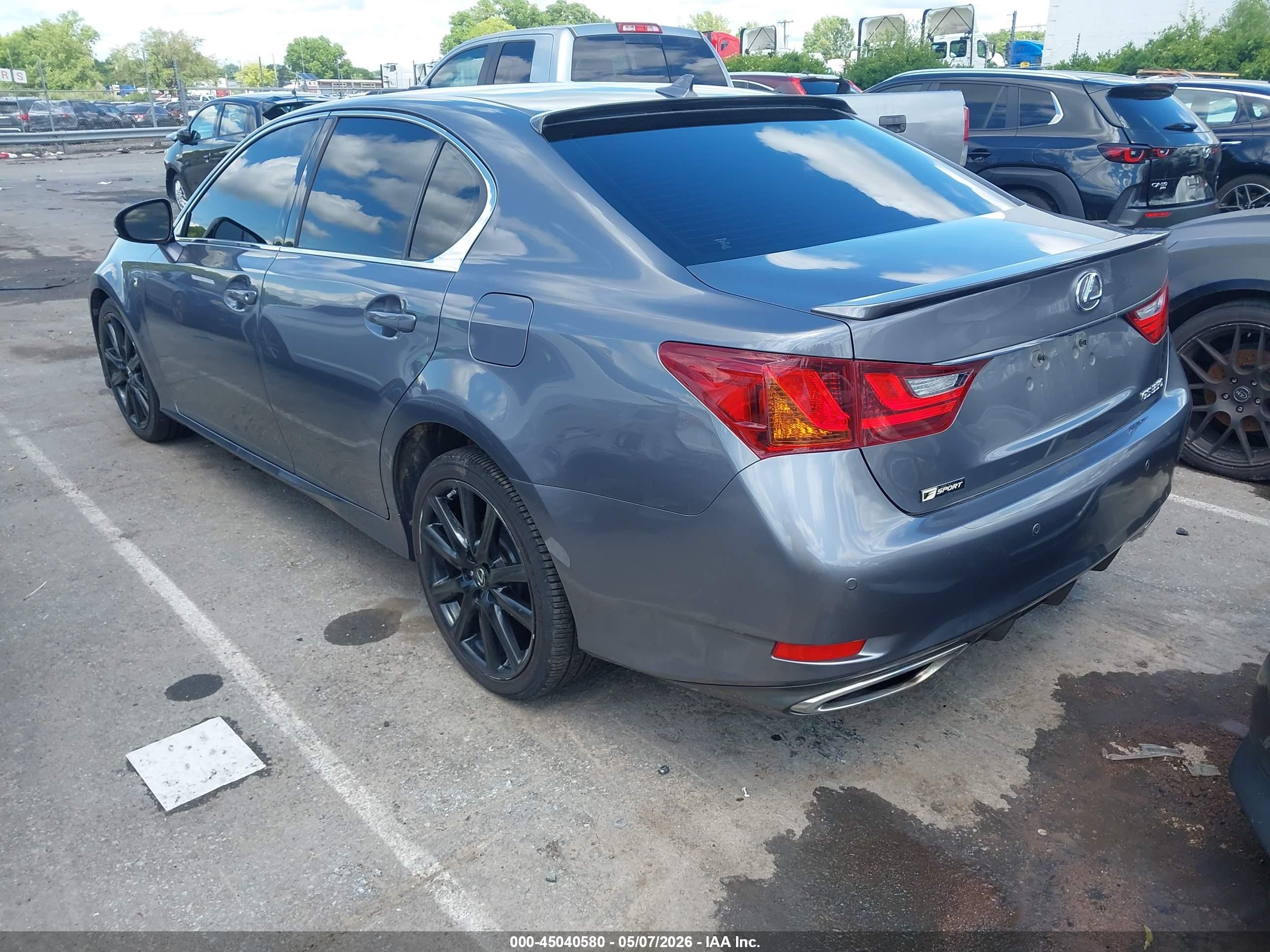 2013 Lexus Gs 350 Gray vin: JTHBE1BL2D5020376