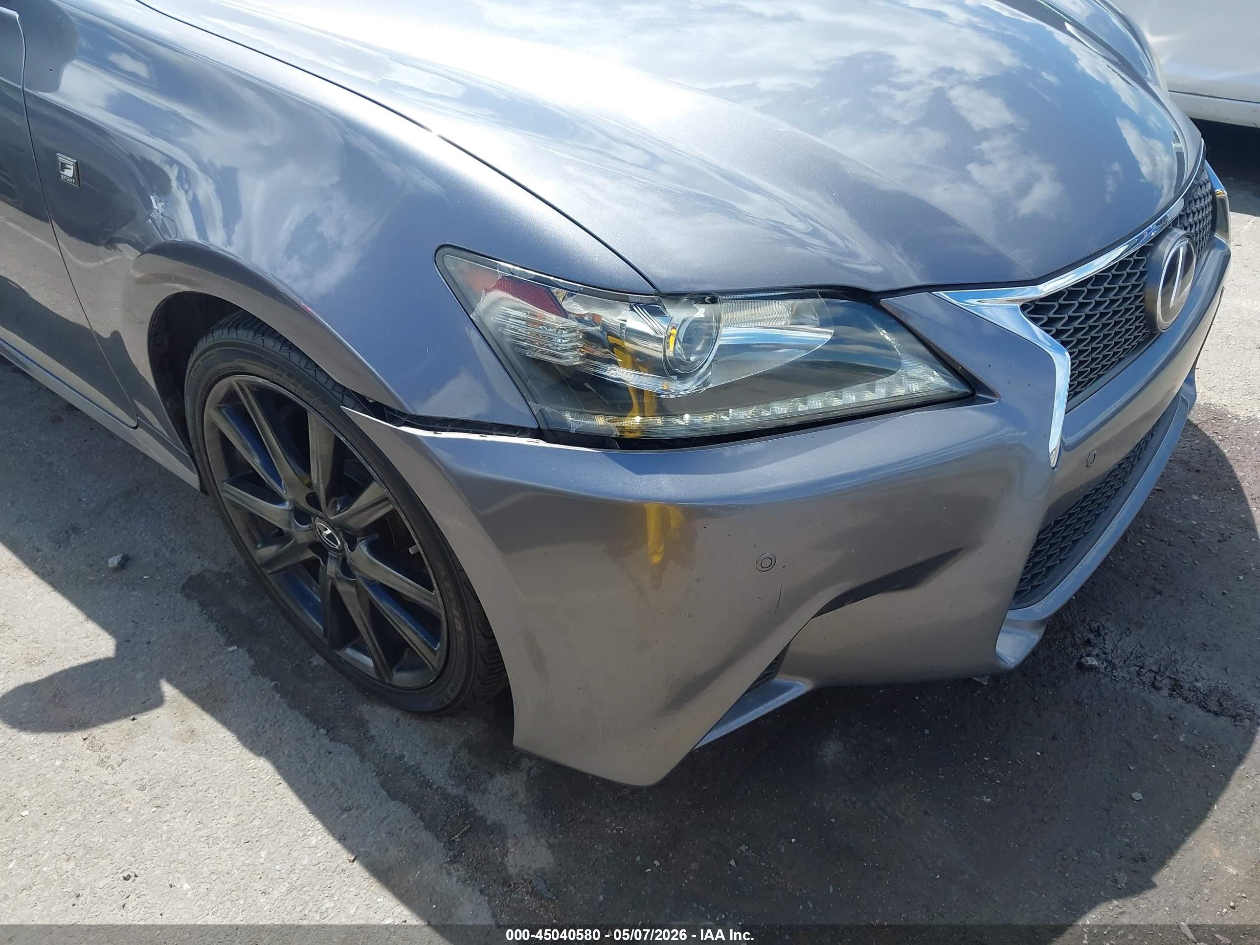 2013 Lexus Gs 350 Gray vin: JTHBE1BL2D5020376