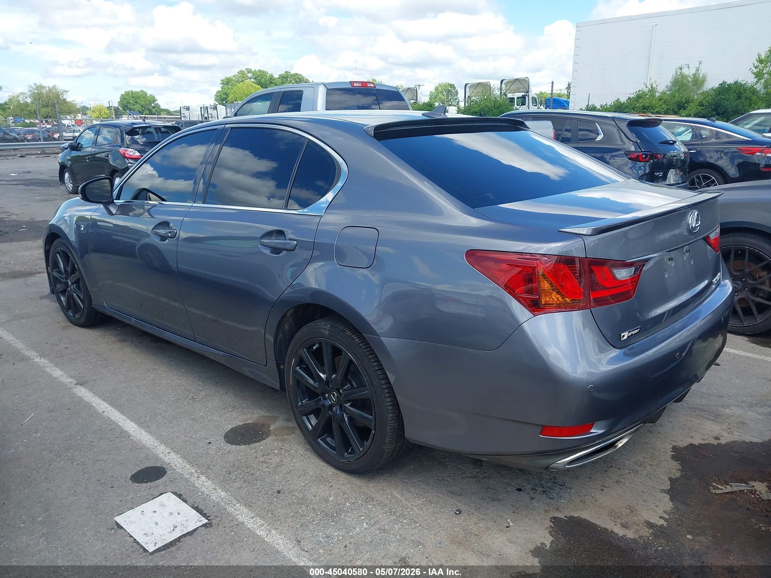 2013 Lexus Gs 350 Gray vin: JTHBE1BL2D5020376