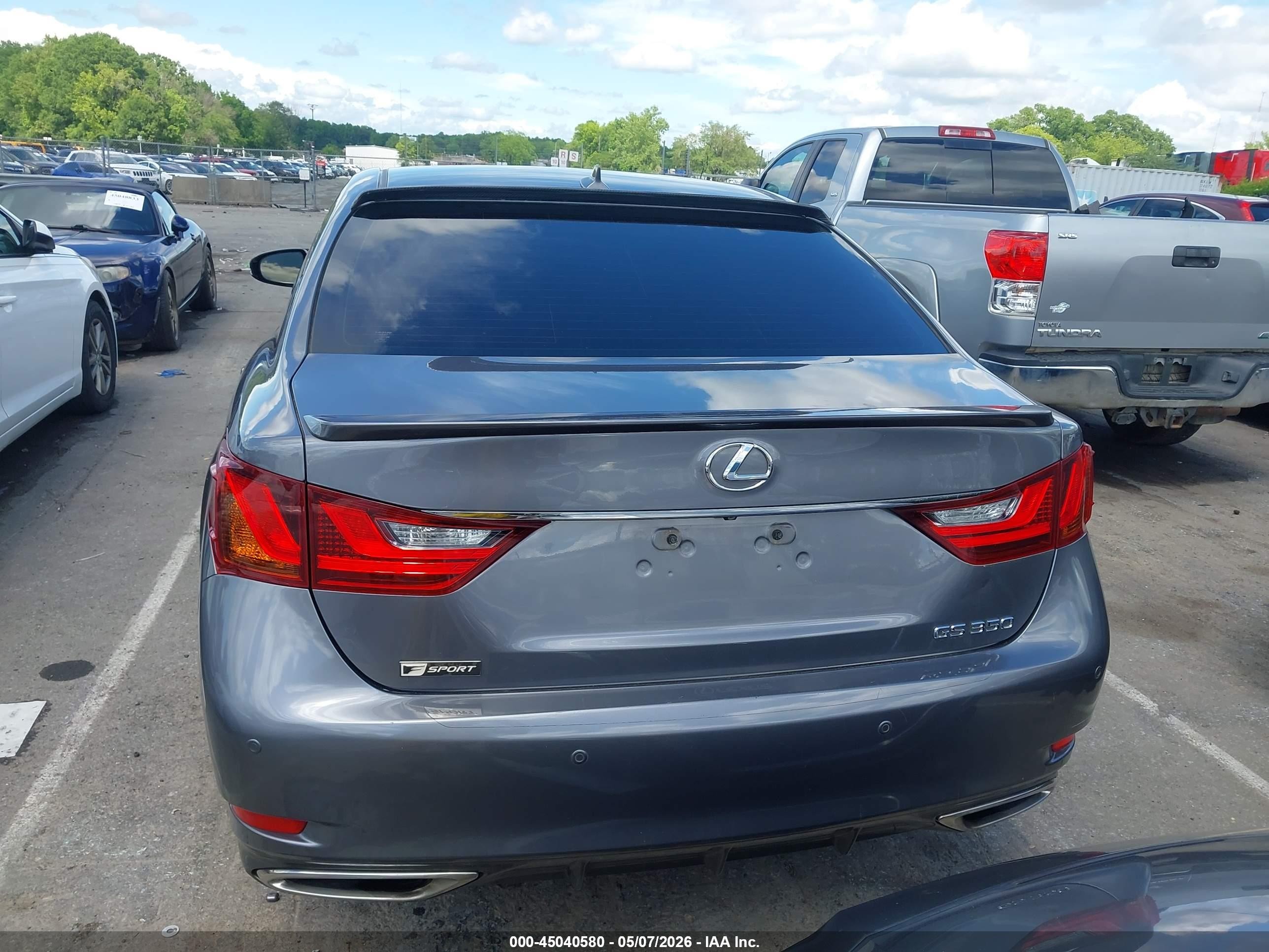 2013 Lexus Gs 350 Gray vin: JTHBE1BL2D5020376