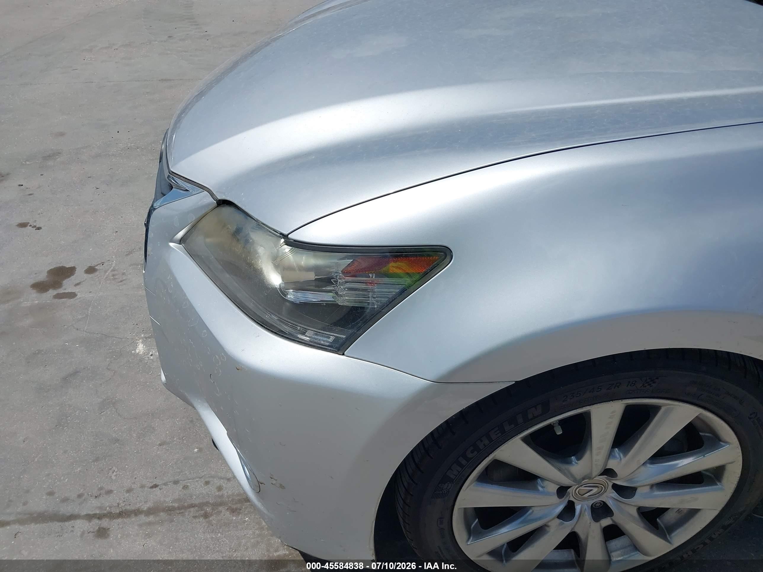 2014 Lexus Gs 350   Silver vin: JTHBE1BL2E5035459