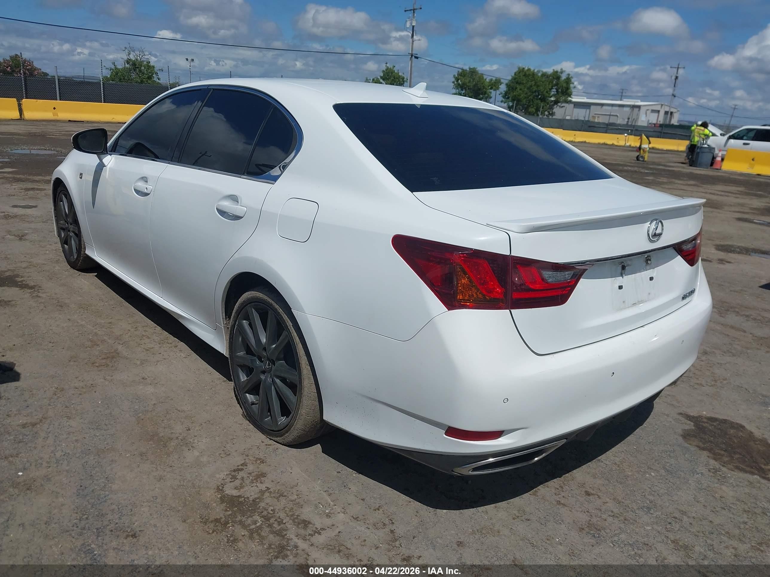 2014 Lexus Gs 350   White vin: JTHBE1BL2E5036675