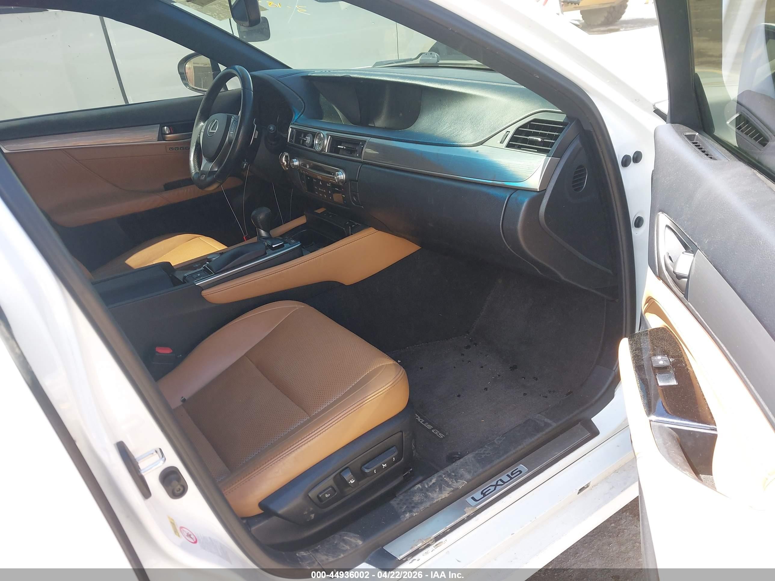 2014 Lexus Gs 350   White vin: JTHBE1BL2E5036675