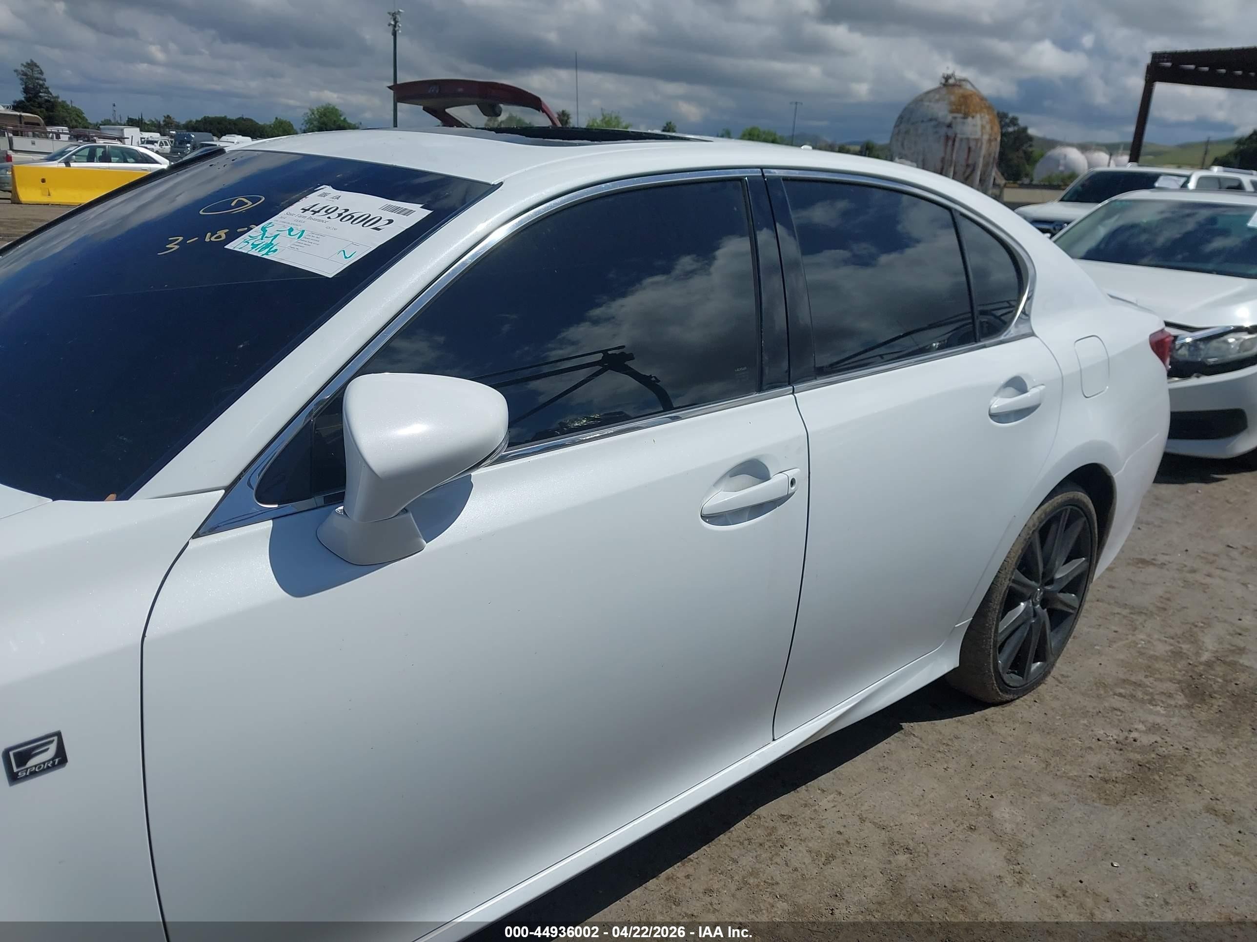 2014 Lexus Gs 350   White vin: JTHBE1BL2E5036675