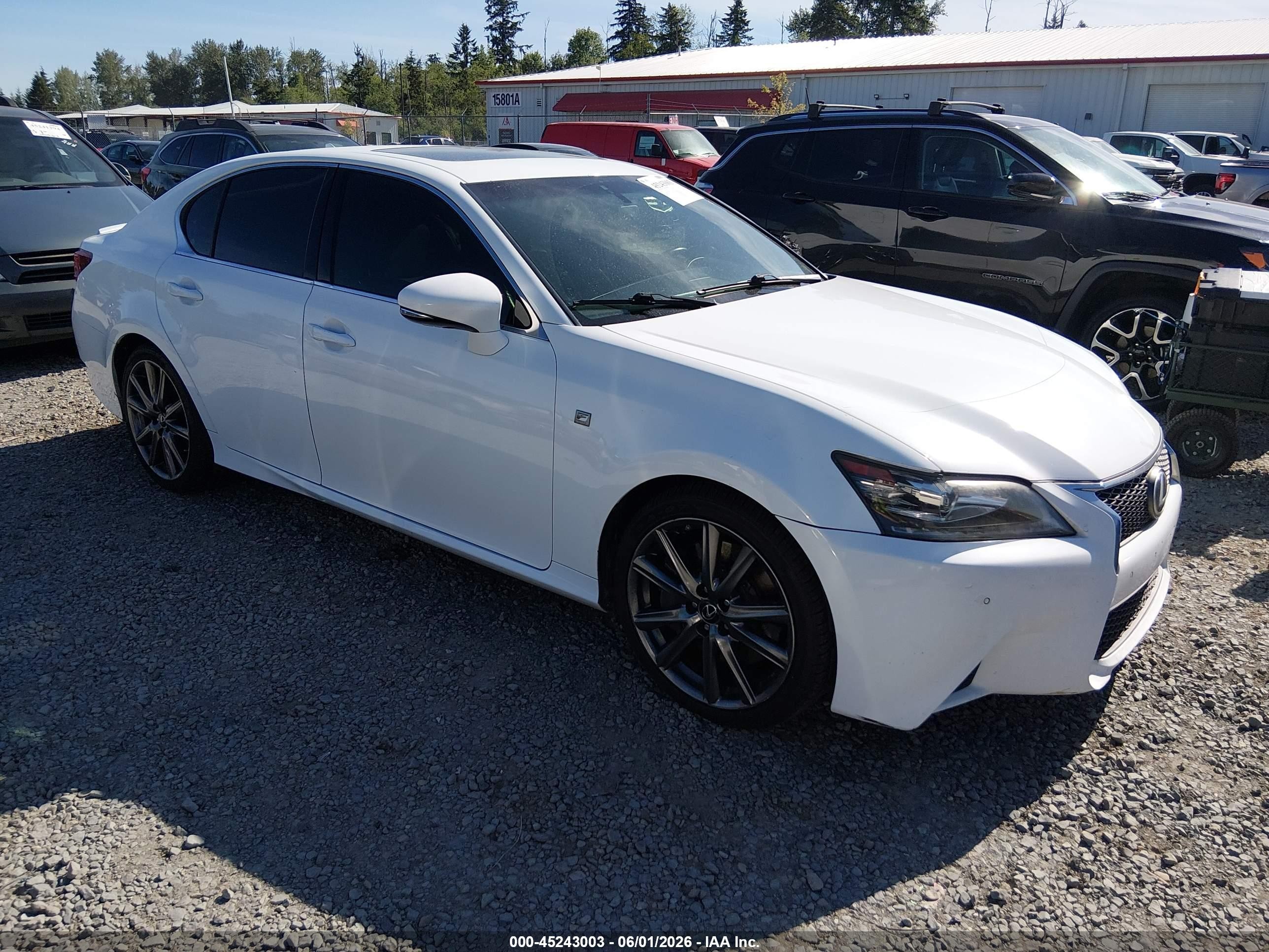 2014 Lexus Gs 350   White vin: JTHBE1BL2E5043741