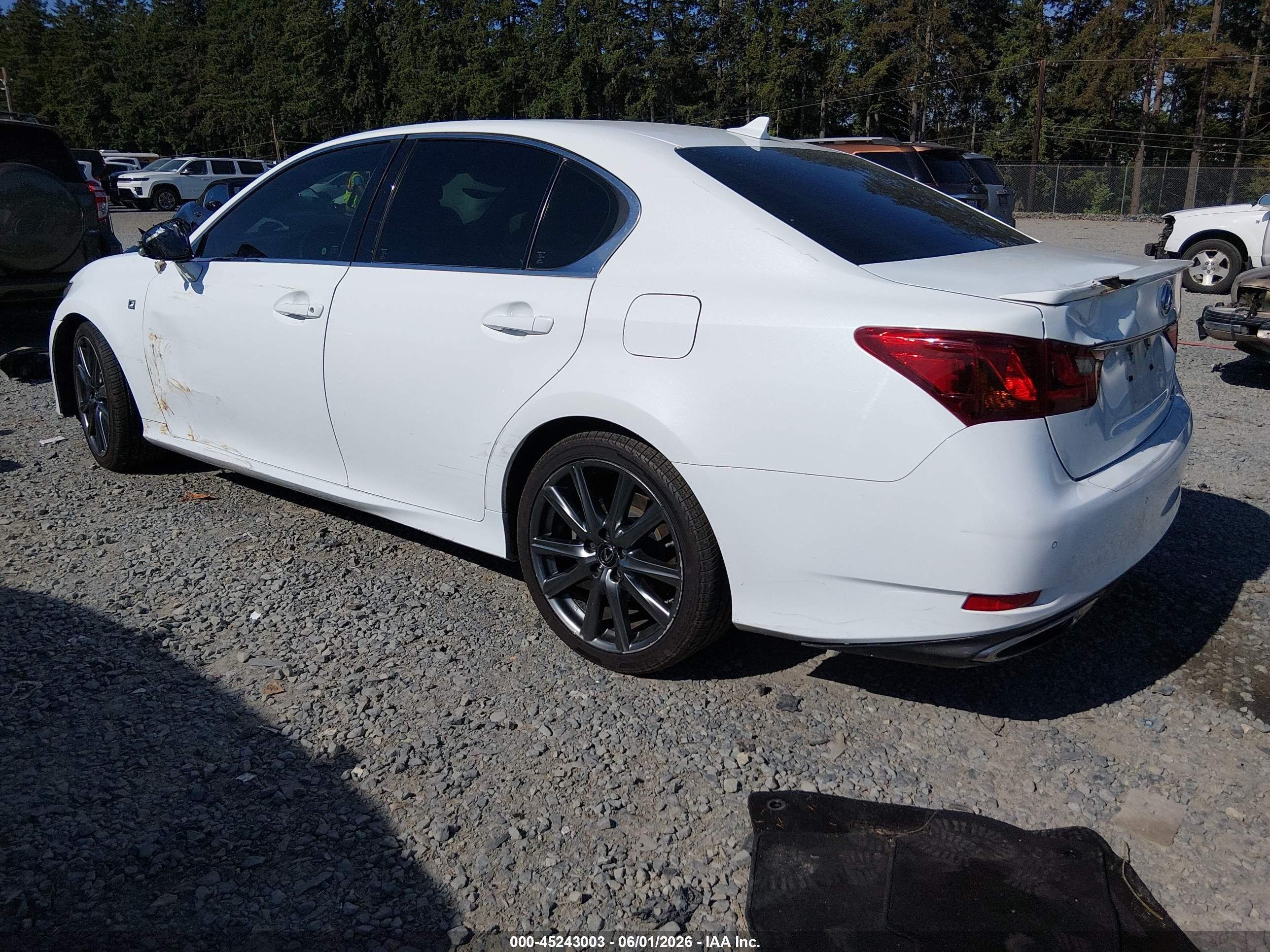 2014 Lexus Gs 350   White vin: JTHBE1BL2E5043741