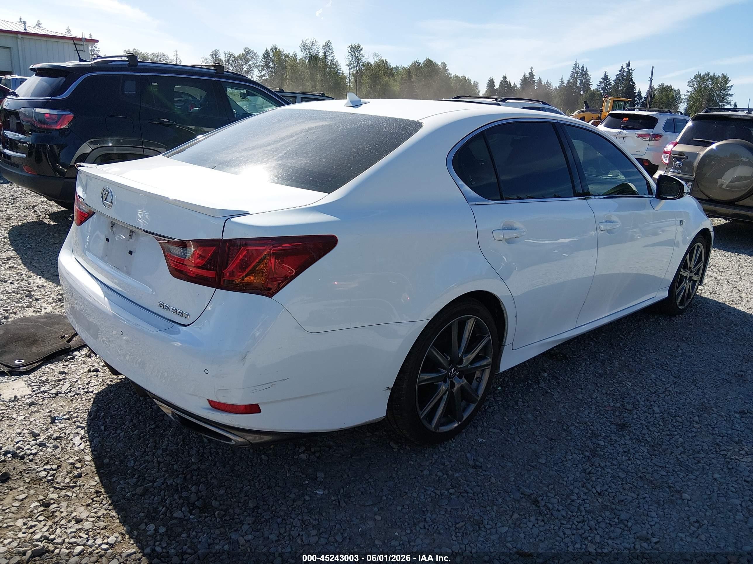 2014 Lexus Gs 350   White vin: JTHBE1BL2E5043741