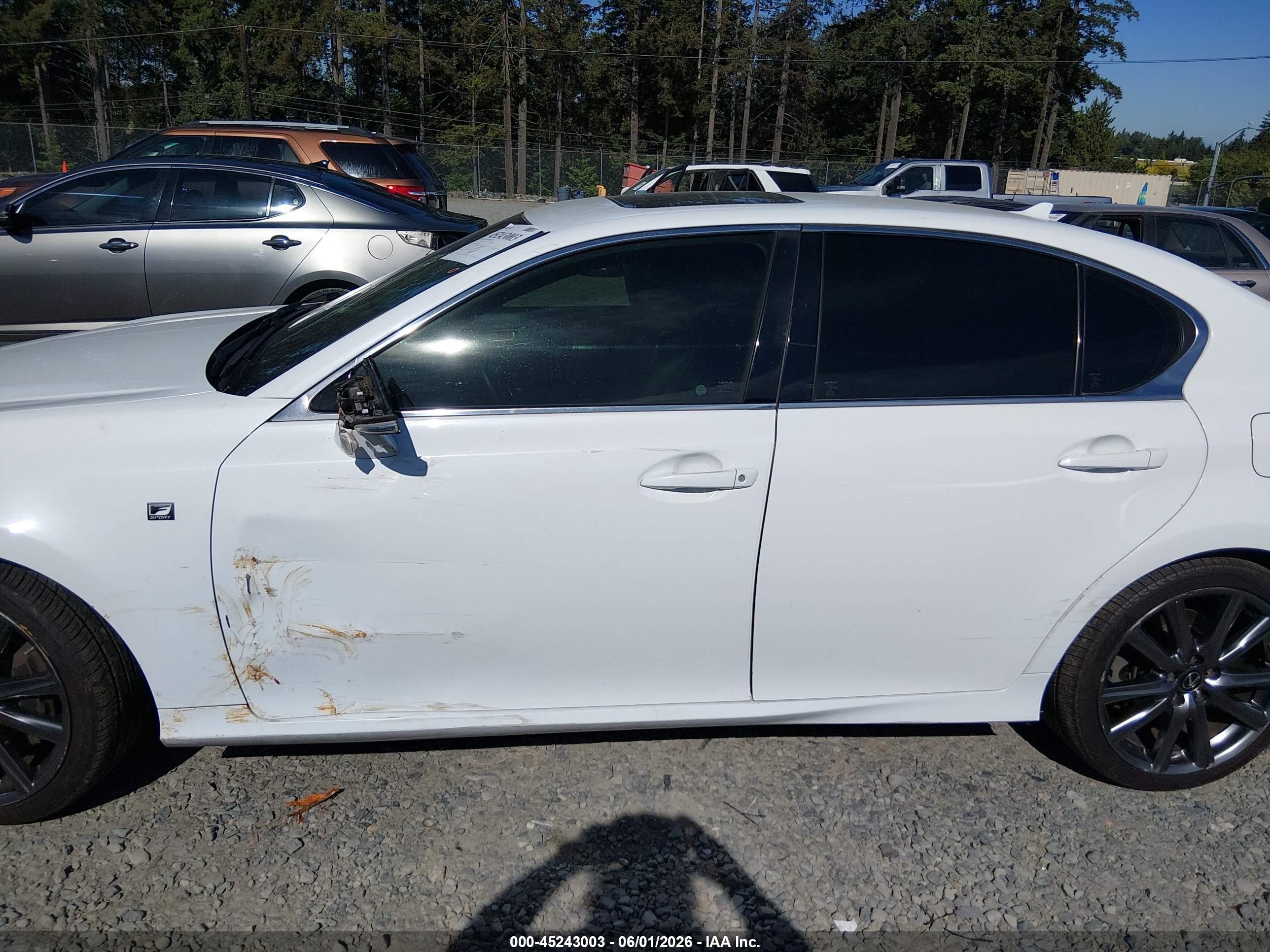 2014 Lexus Gs 350   White vin: JTHBE1BL2E5043741