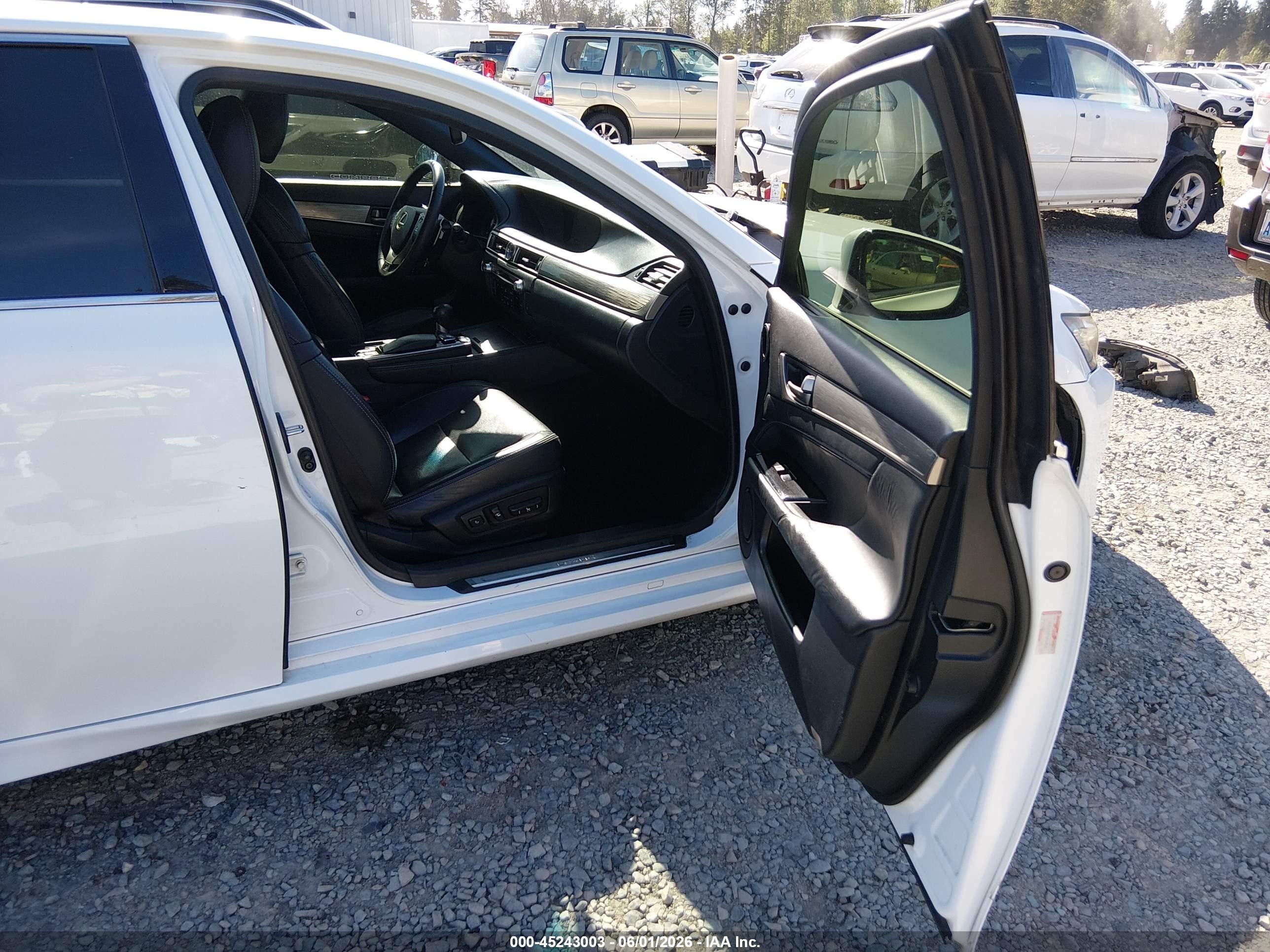 2014 Lexus Gs 350   White vin: JTHBE1BL2E5043741