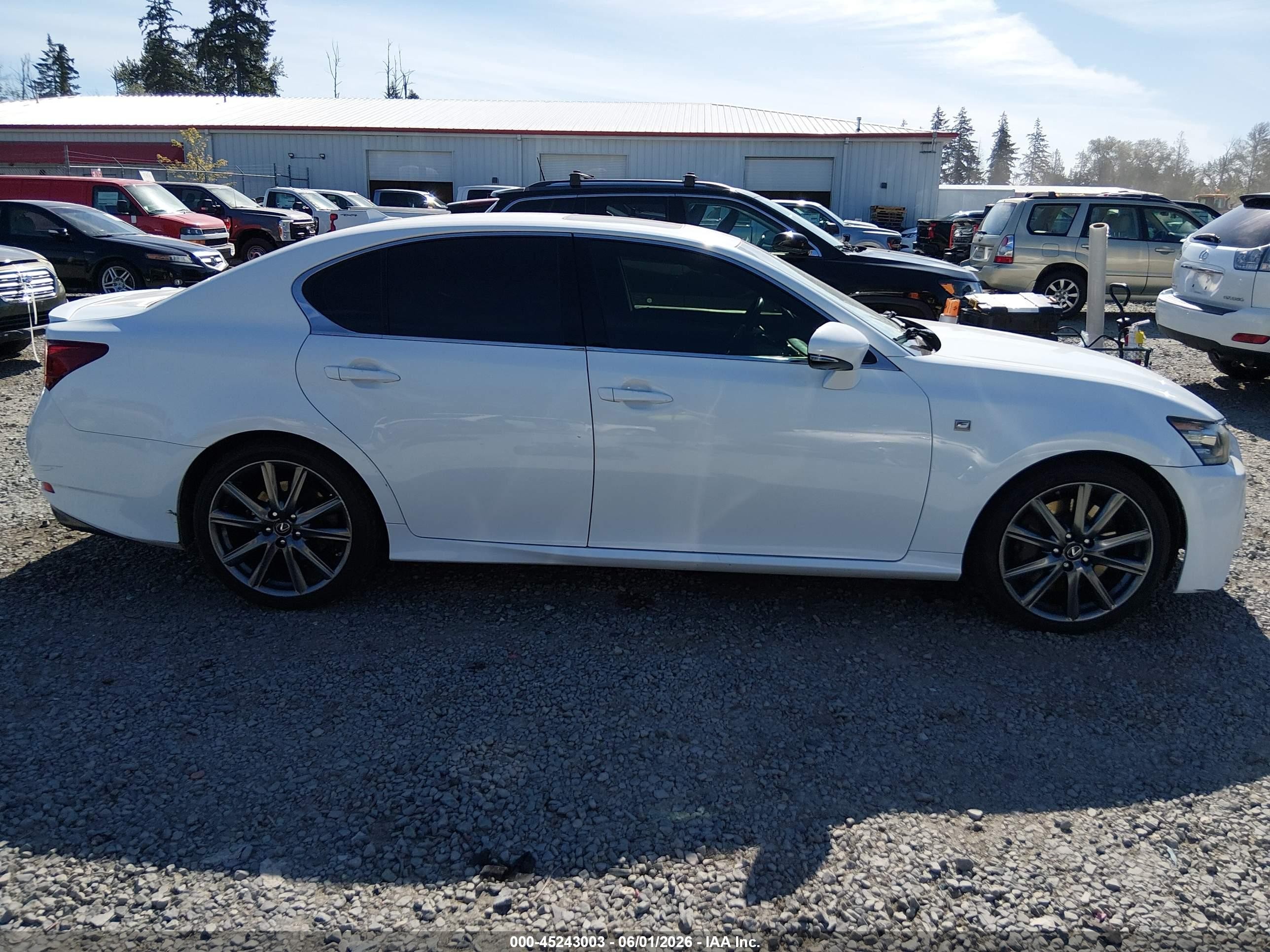 2014 Lexus Gs 350   White vin: JTHBE1BL2E5043741