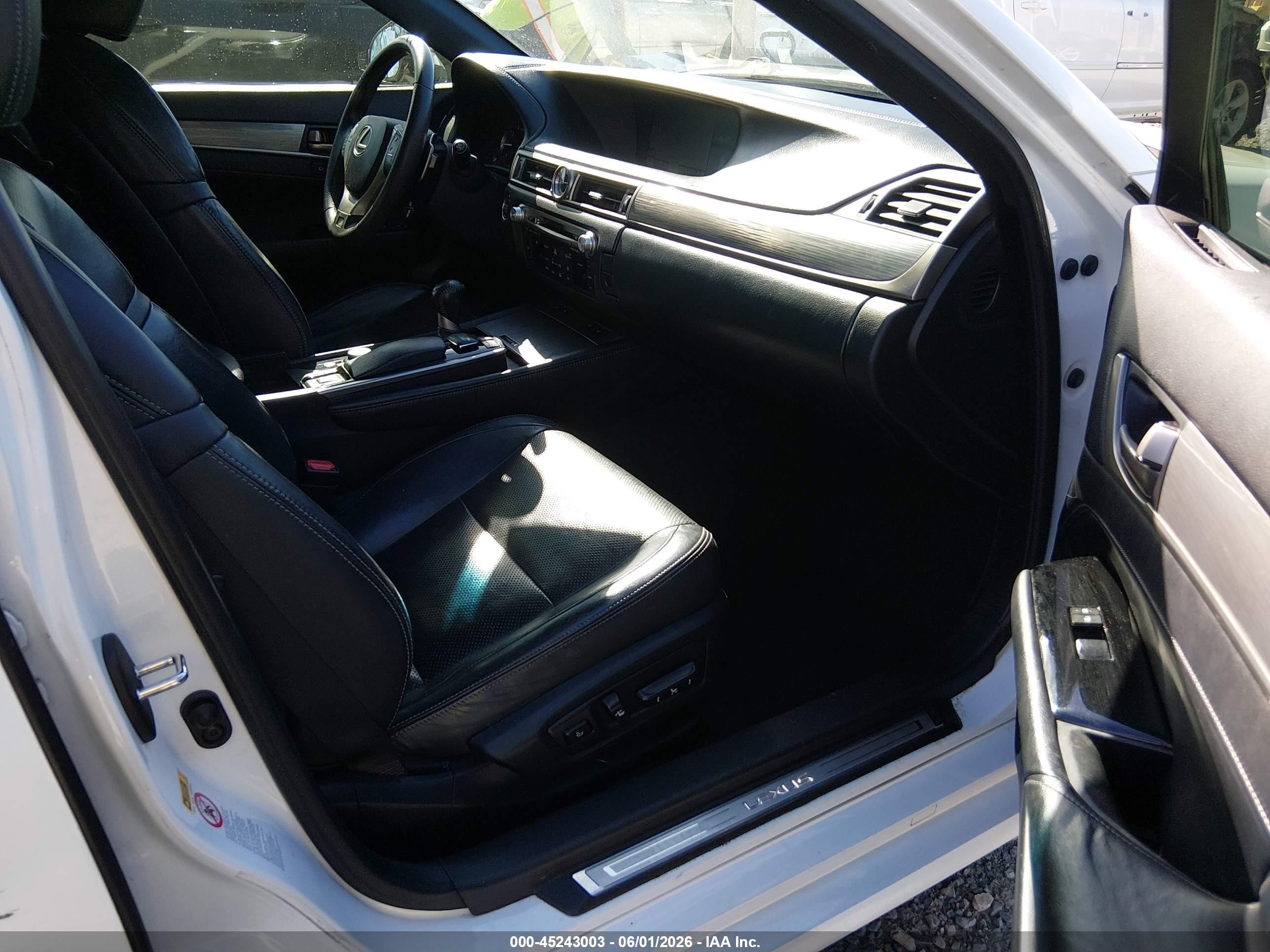 2014 Lexus Gs 350   White vin: JTHBE1BL2E5043741