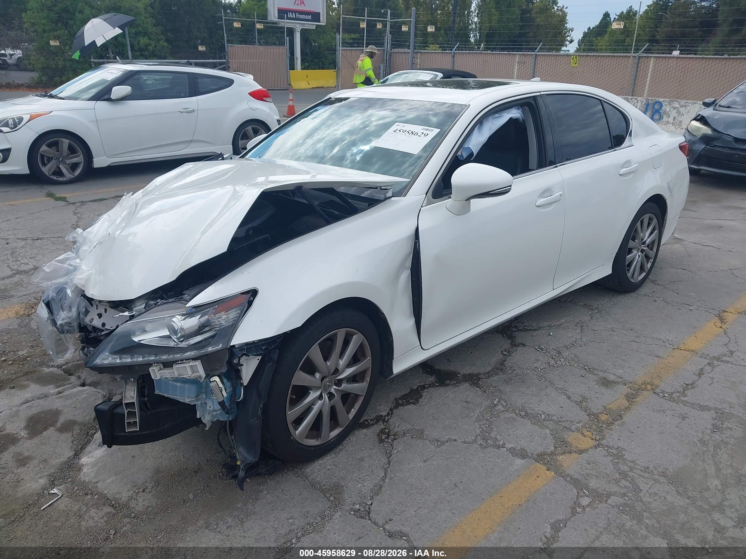 2015 Lexus Gs 350   White vin: JTHBE1BL2FA001093
