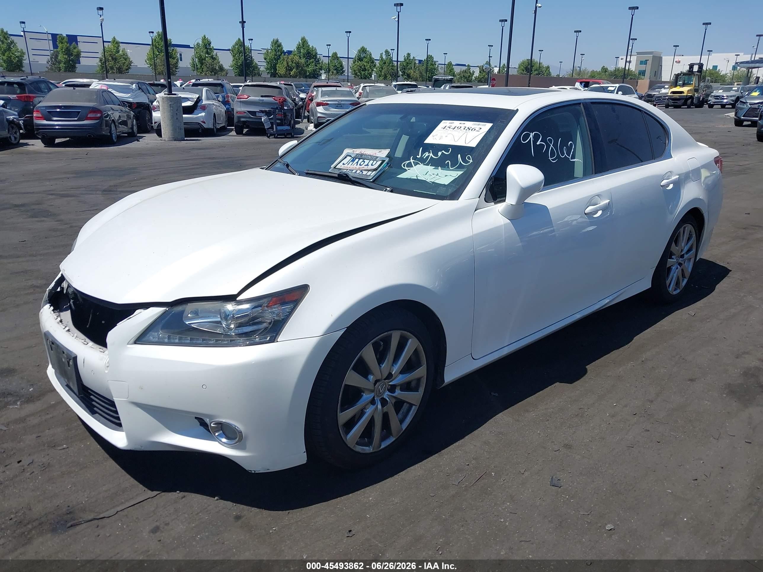 2015 Lexus Gs 350 White vin: JTHBE1BL2FA001434